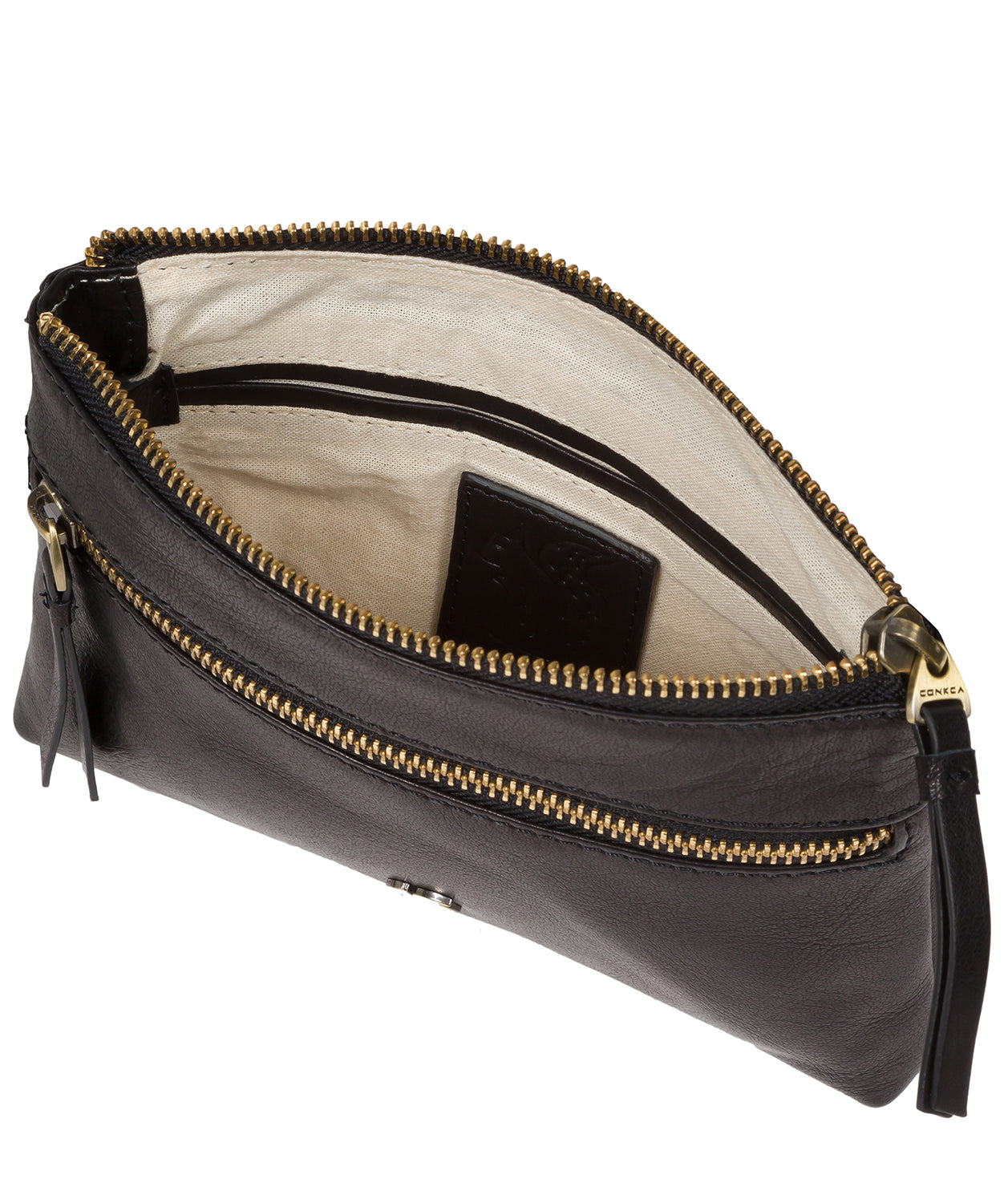 'Sweetie' Black Leather Cross Body Bag