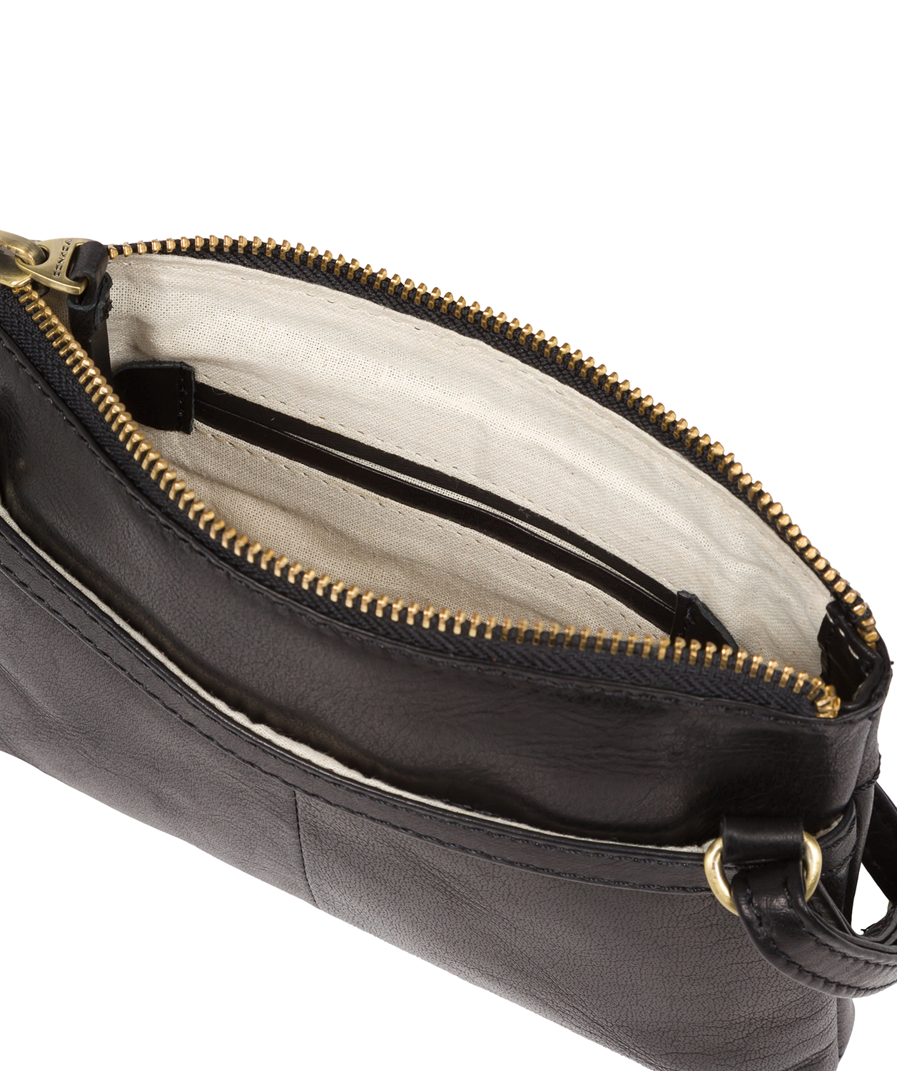 'Sweetie' Black Leather Cross Body Bag