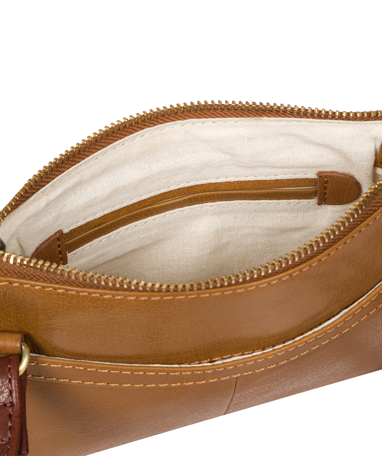 'Sweetie' Dark Tan & Conker Brown Leather Cross Body Bag