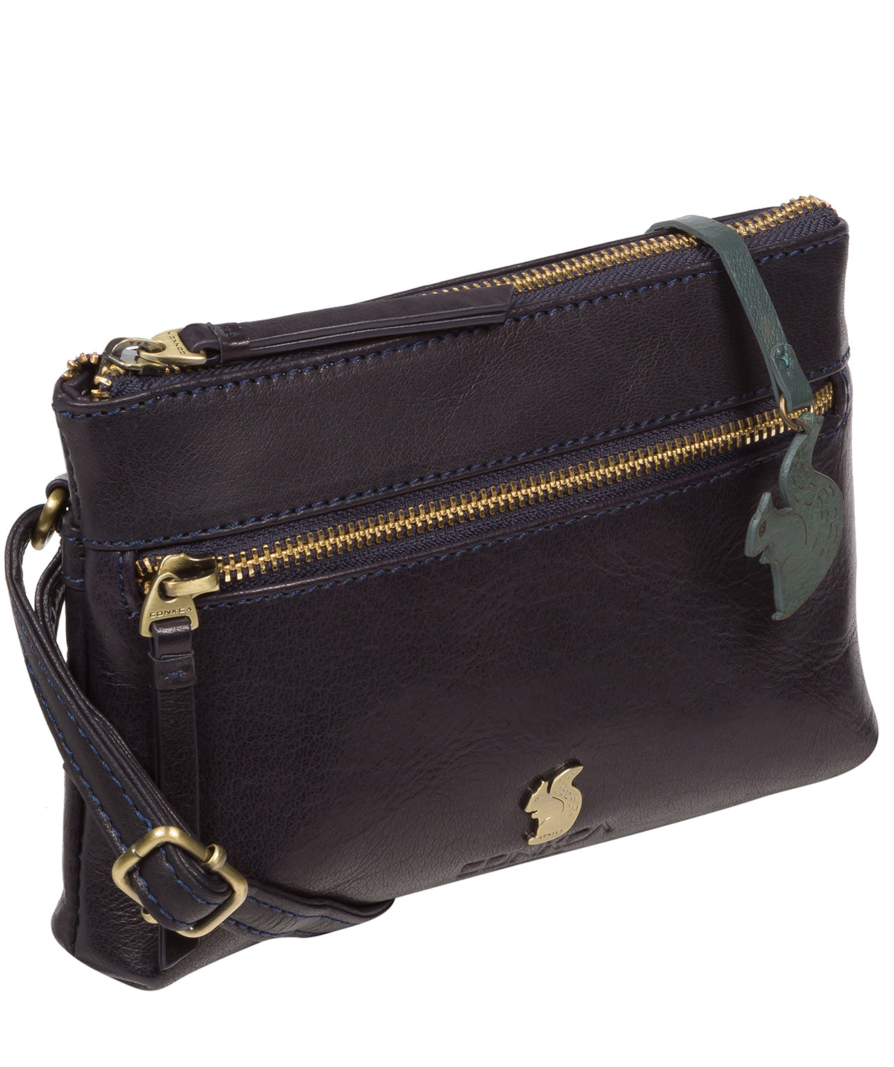 'Sweetie' Navy Leather Cross Body Bag