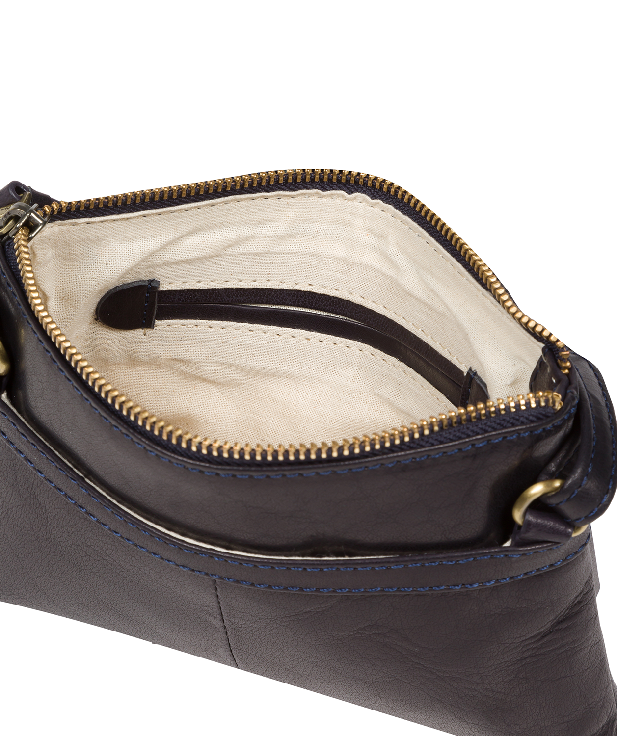 'Sweetie' Navy Leather Cross Body Bag