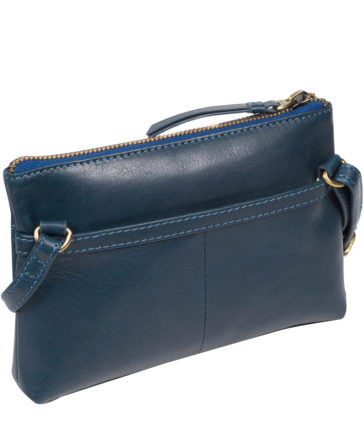 'Sweetie' Snorkel Blue Leather Cross Body Bag