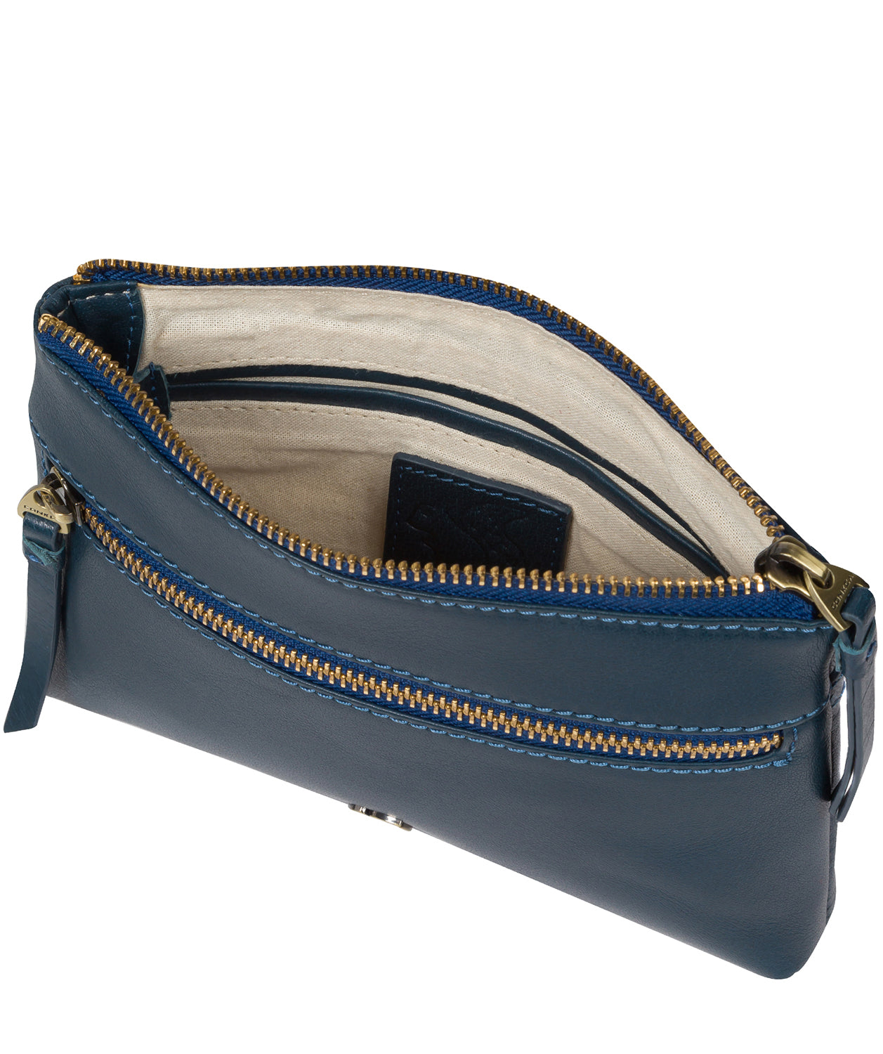 'Sweetie' Snorkel Blue Leather Cross Body Bag
