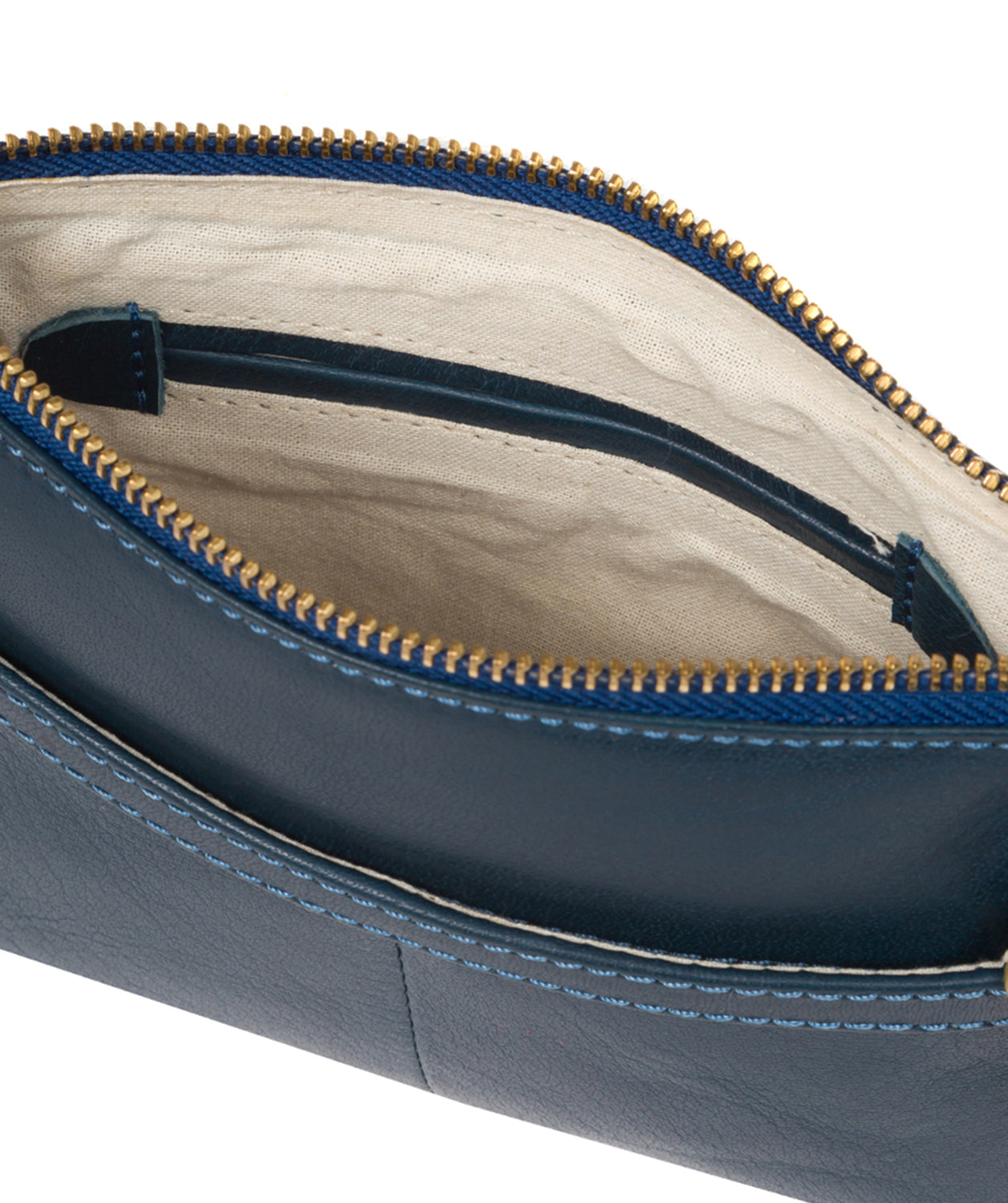 'Sweetie' Snorkel Blue Leather Cross Body Bag