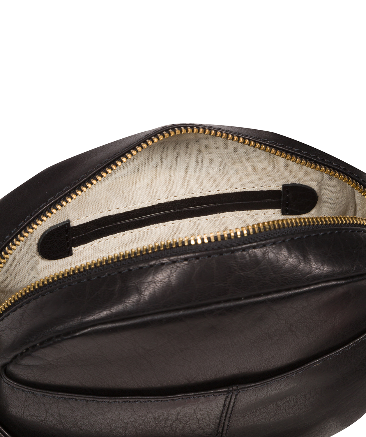 'Una' Black Leather Cross Body Bag