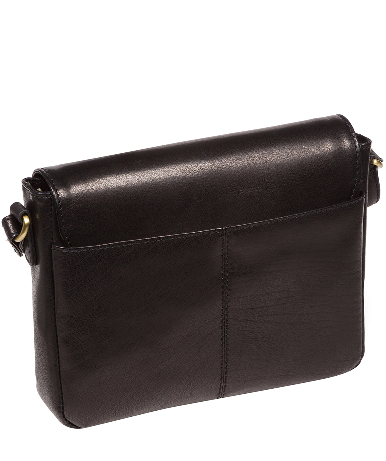 'Ula' Black Leather Cross Body Bag