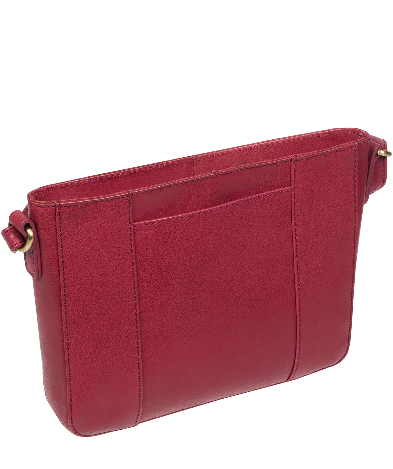 'Eski' Orchid Leather Cross Body Bag