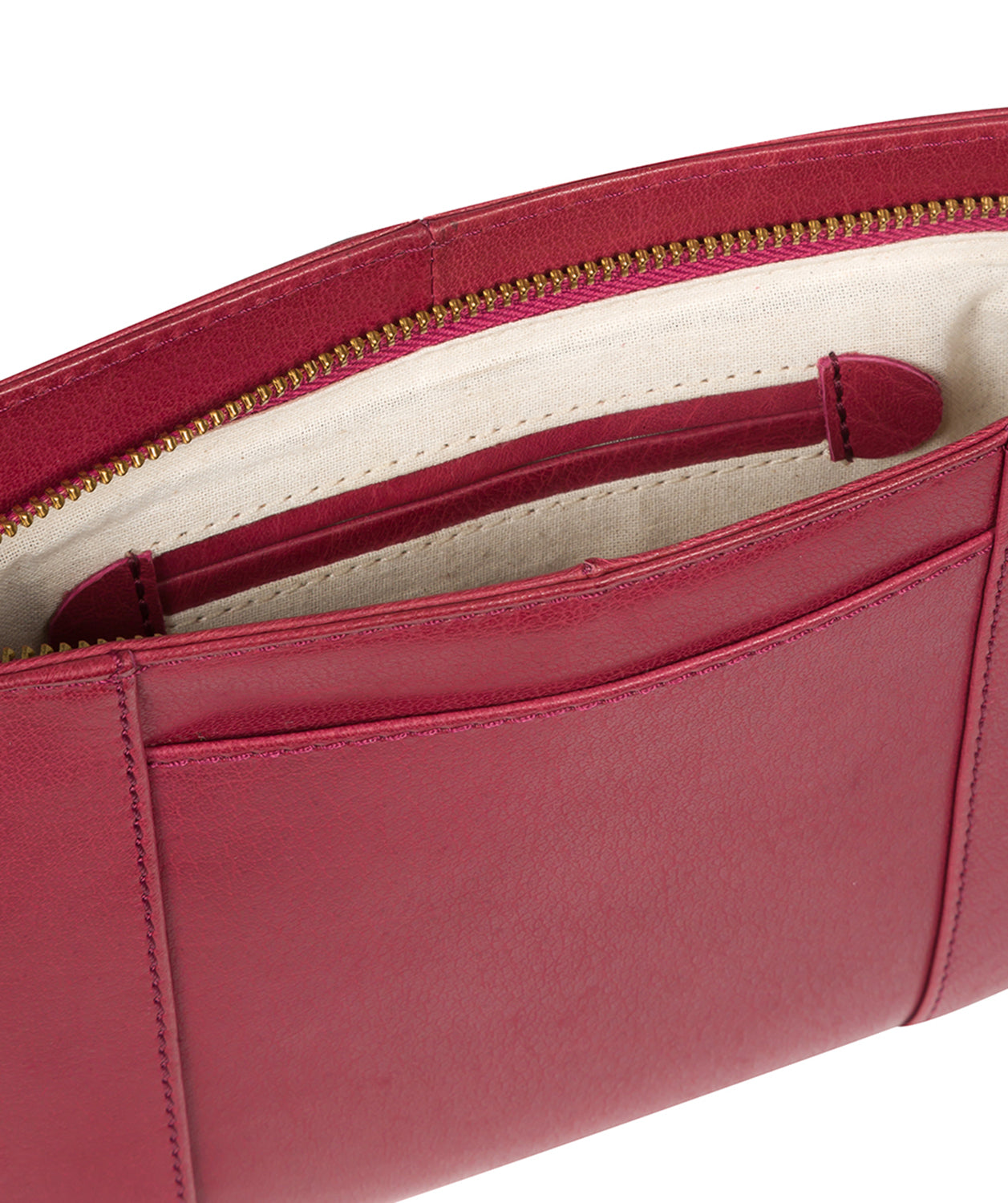 'Eski' Orchid Leather Cross Body Bag