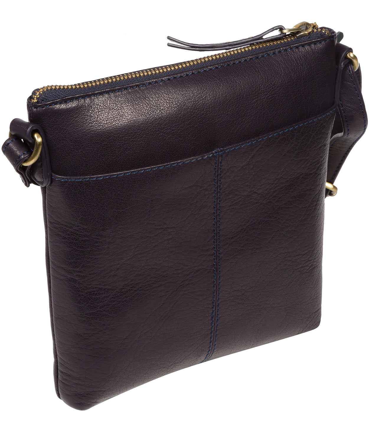'Elf' Navy Leather Cross Body Bag