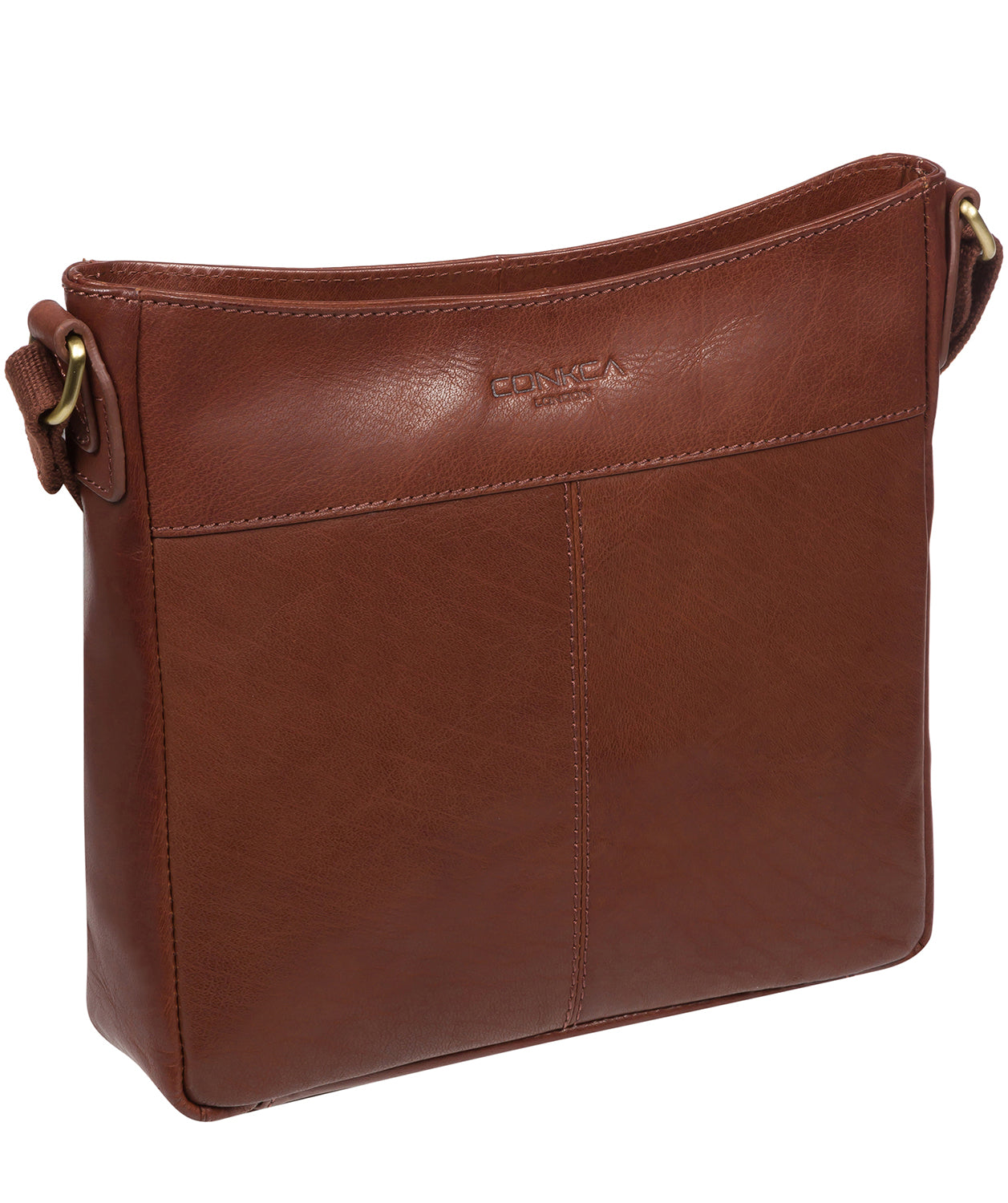 'Baby Bon' Conker Brown Leather Cross Body Bag