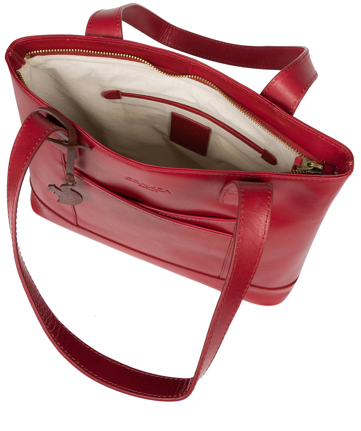 'Little Patience' Chilli Pepper Leather Tote Bag