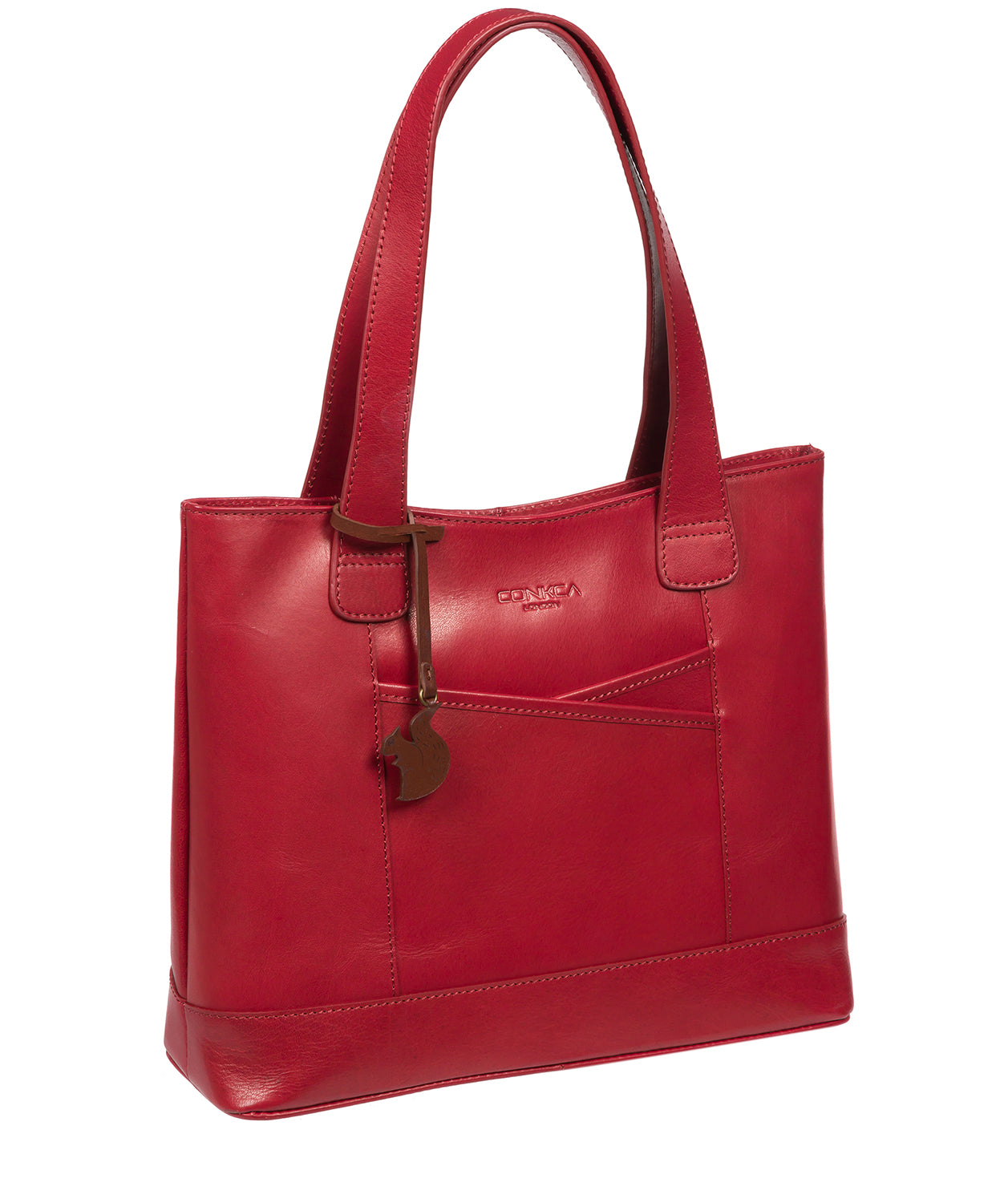 'Little Patience' Chilli Pepper Leather Tote Bag