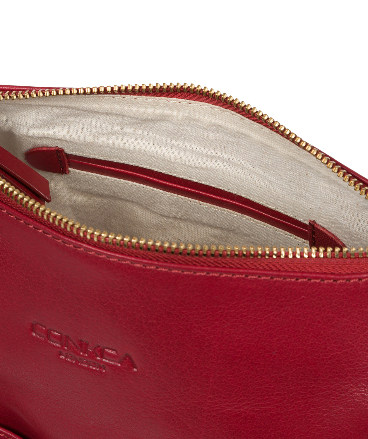 'Little Kristin' Chilli Pepper Leather Shoulder Bag