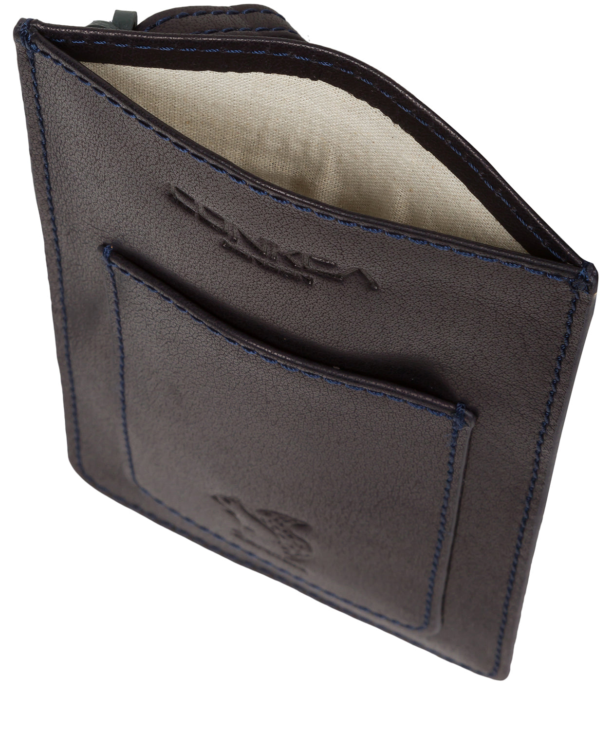 'Siren' Navy Leather Cross Body Phone Bag