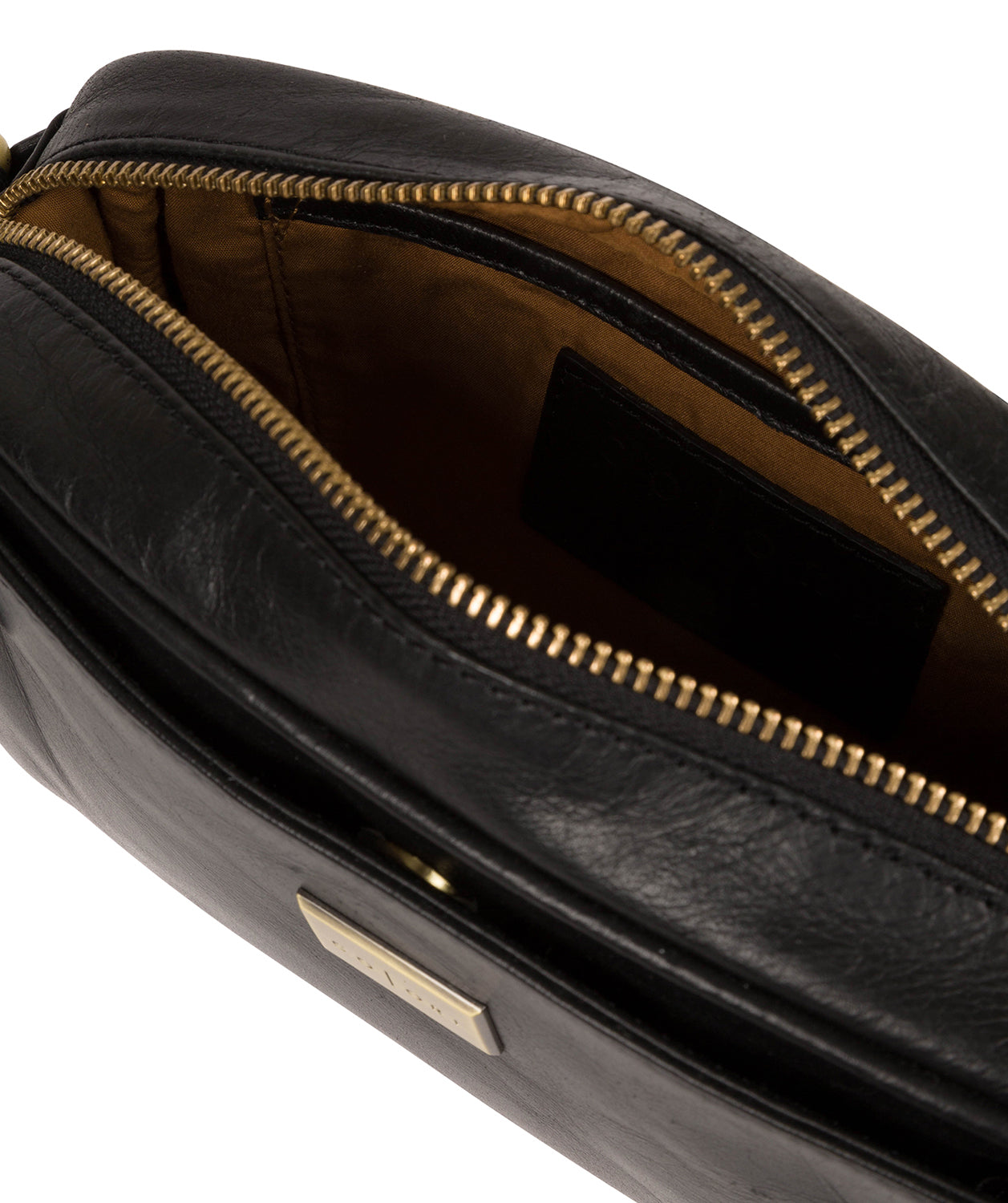 'Rivoli' Italian-Inspired Black Leather Cross Body Bag image 4