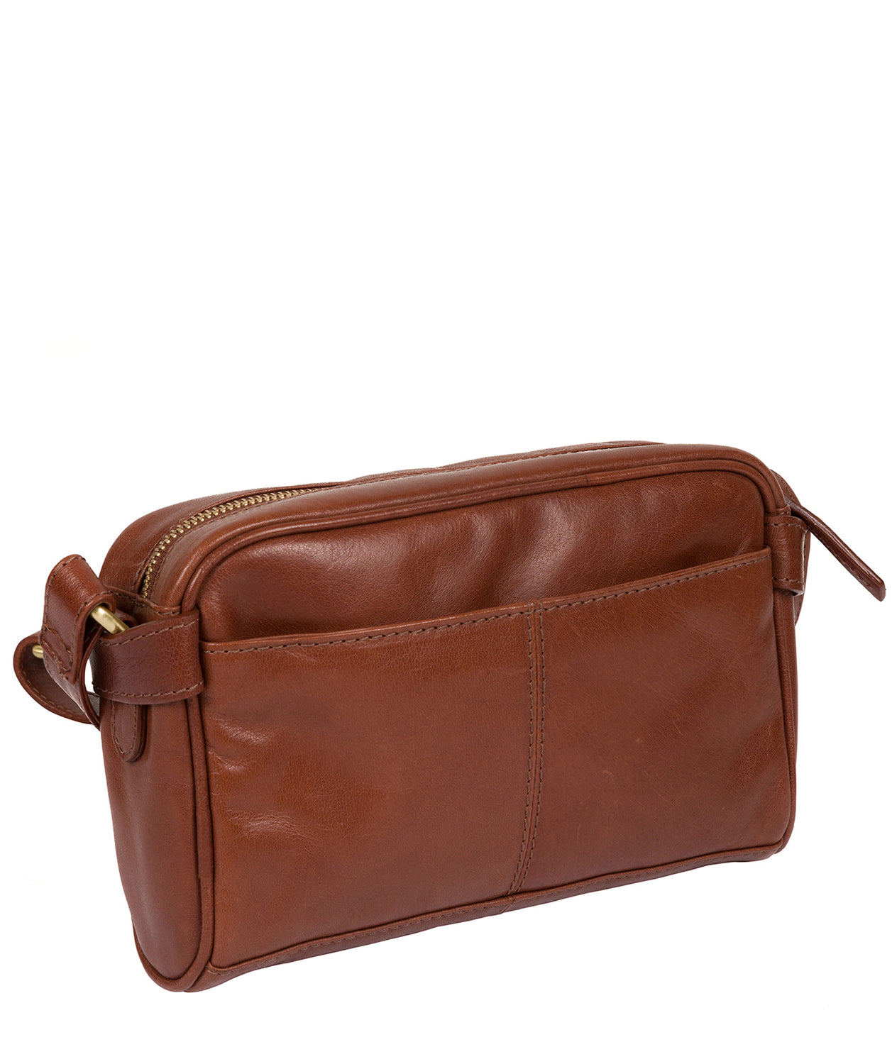 'Rivoli' Italian-Inspired Chestnut Leather Cross Body Bag