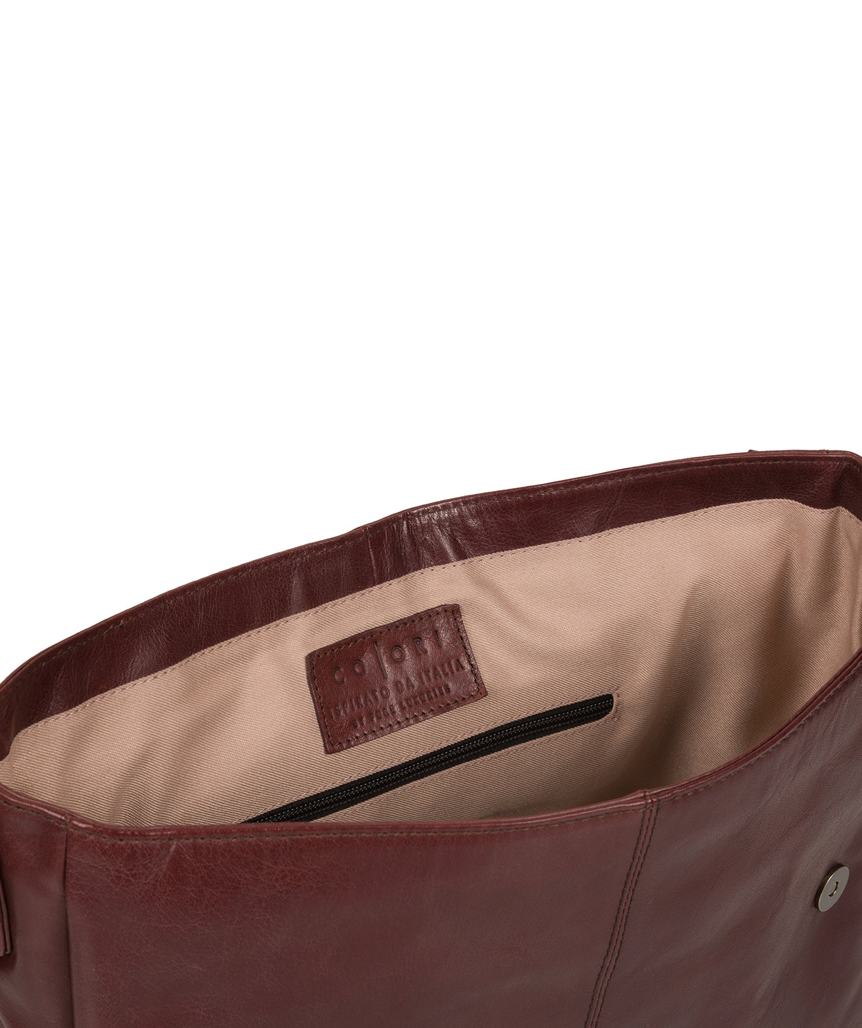 'Maldini' Italian-Inspired Brown Leather Messenger Bag