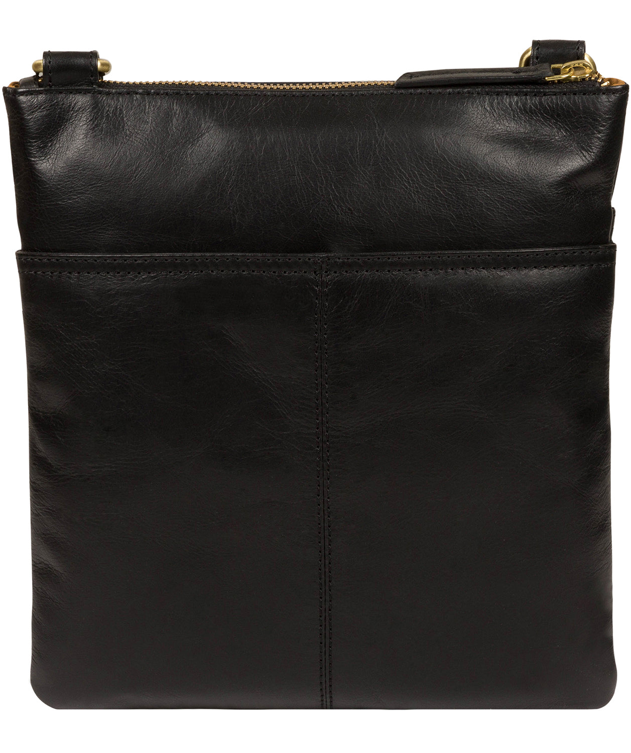 'Siena' Italian-Inspired Black Leather Cross Body Bag image 3