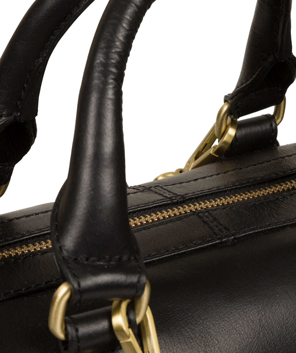 'Arona' Italian Inspired Black Leather Handbag
image 6