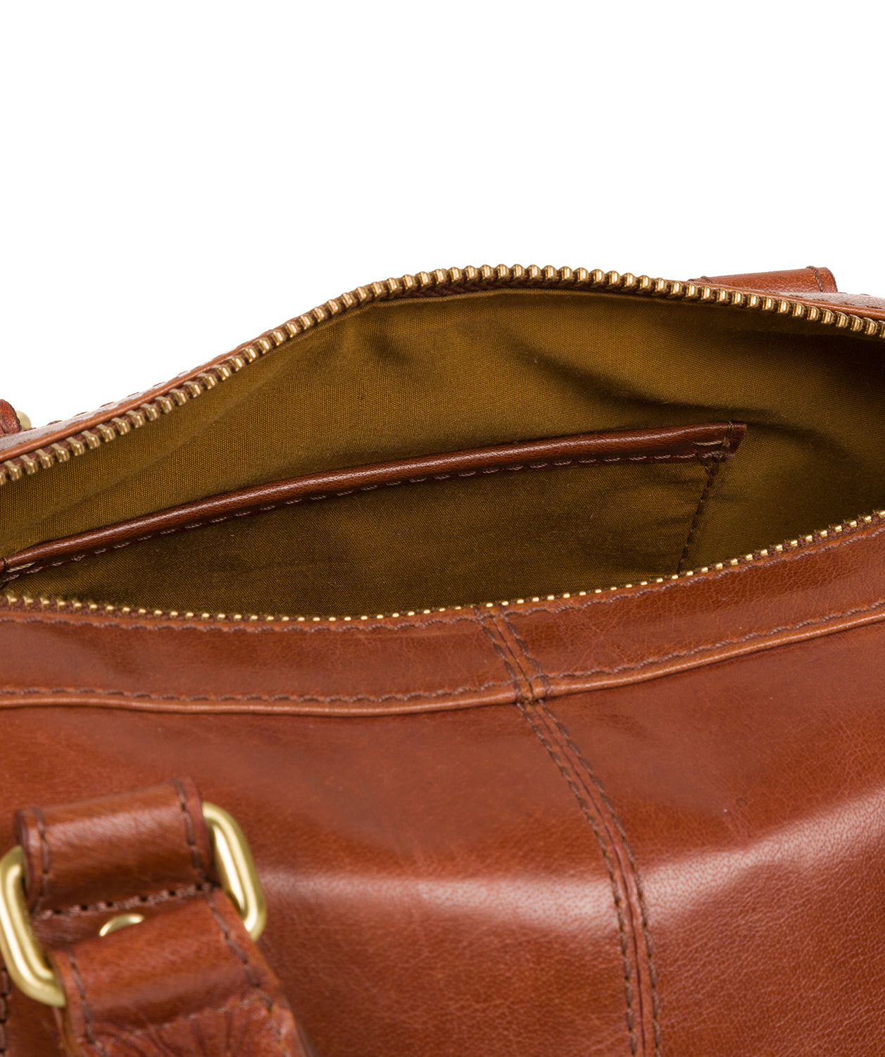 'Arona' Italian Inspired Chestnut Leather Handbag