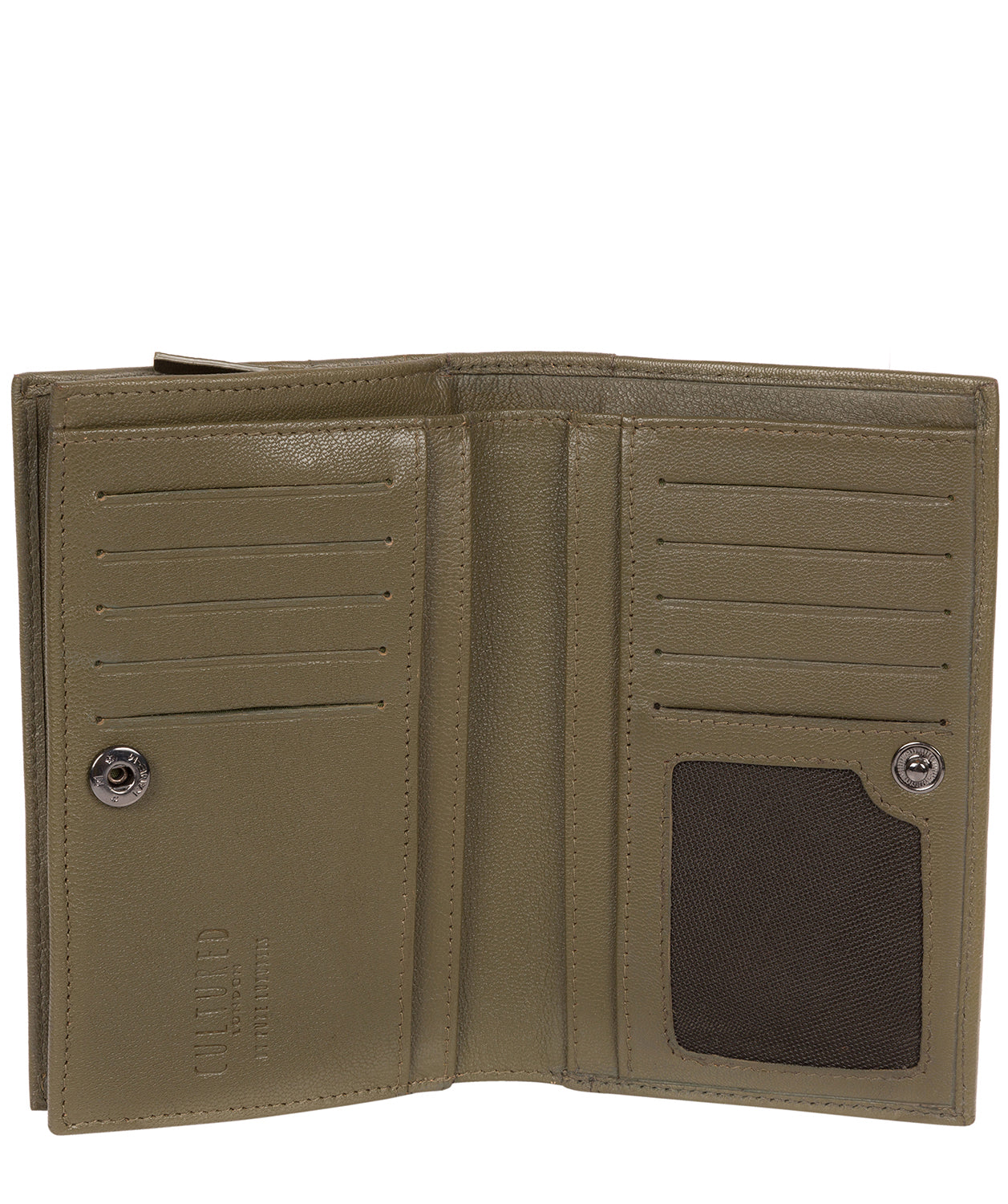 'Stow' Olive Leather Purse image 3