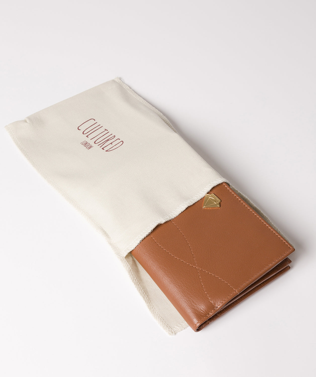 'Stow' Tan Leather Purse image 5