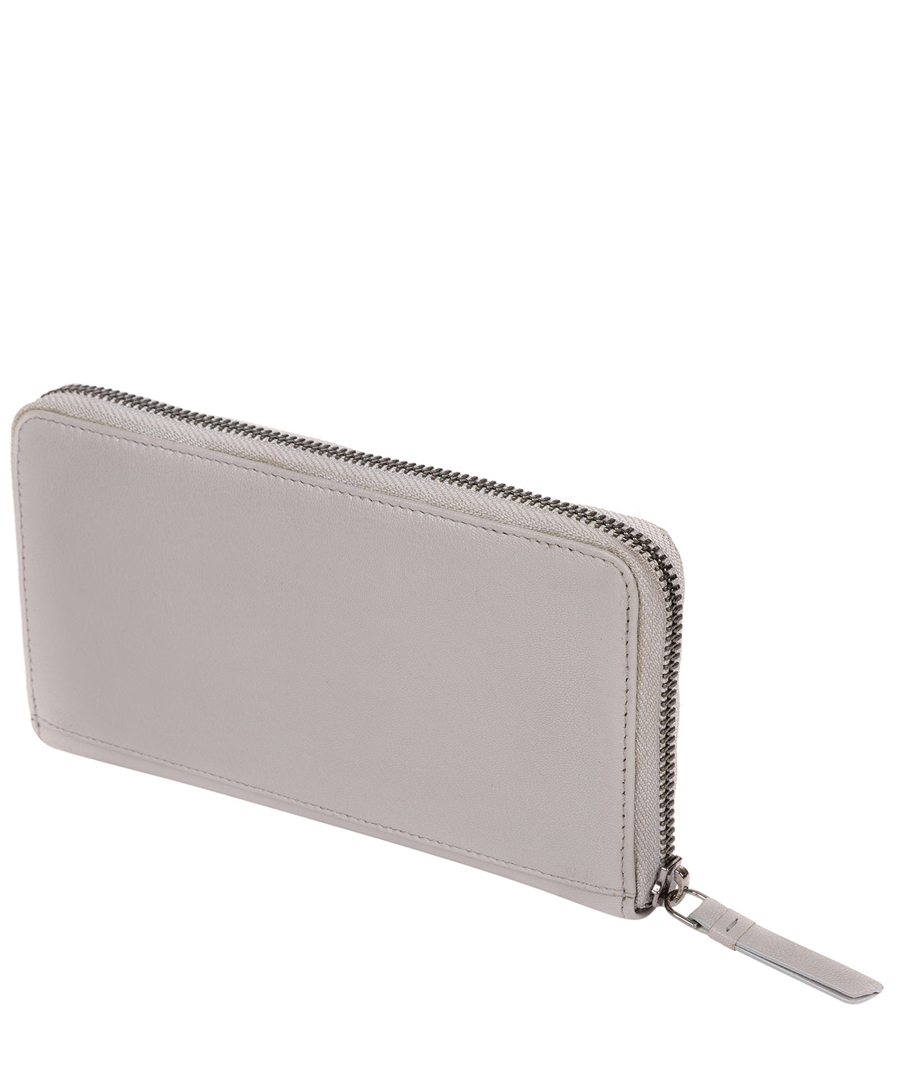 'Banbury' Silver Grey Leather Zip-Round Purse image 3