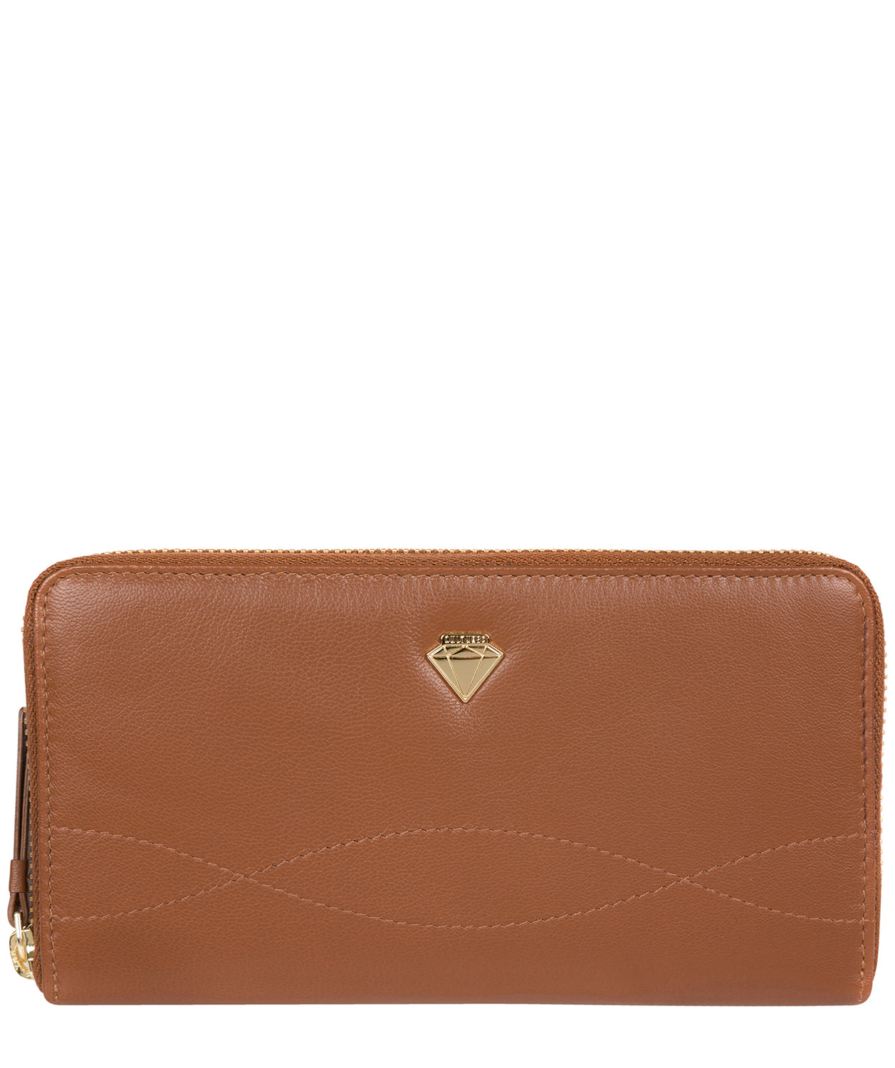 'Banbury' Tan Leather Zip-Round Purse image 1