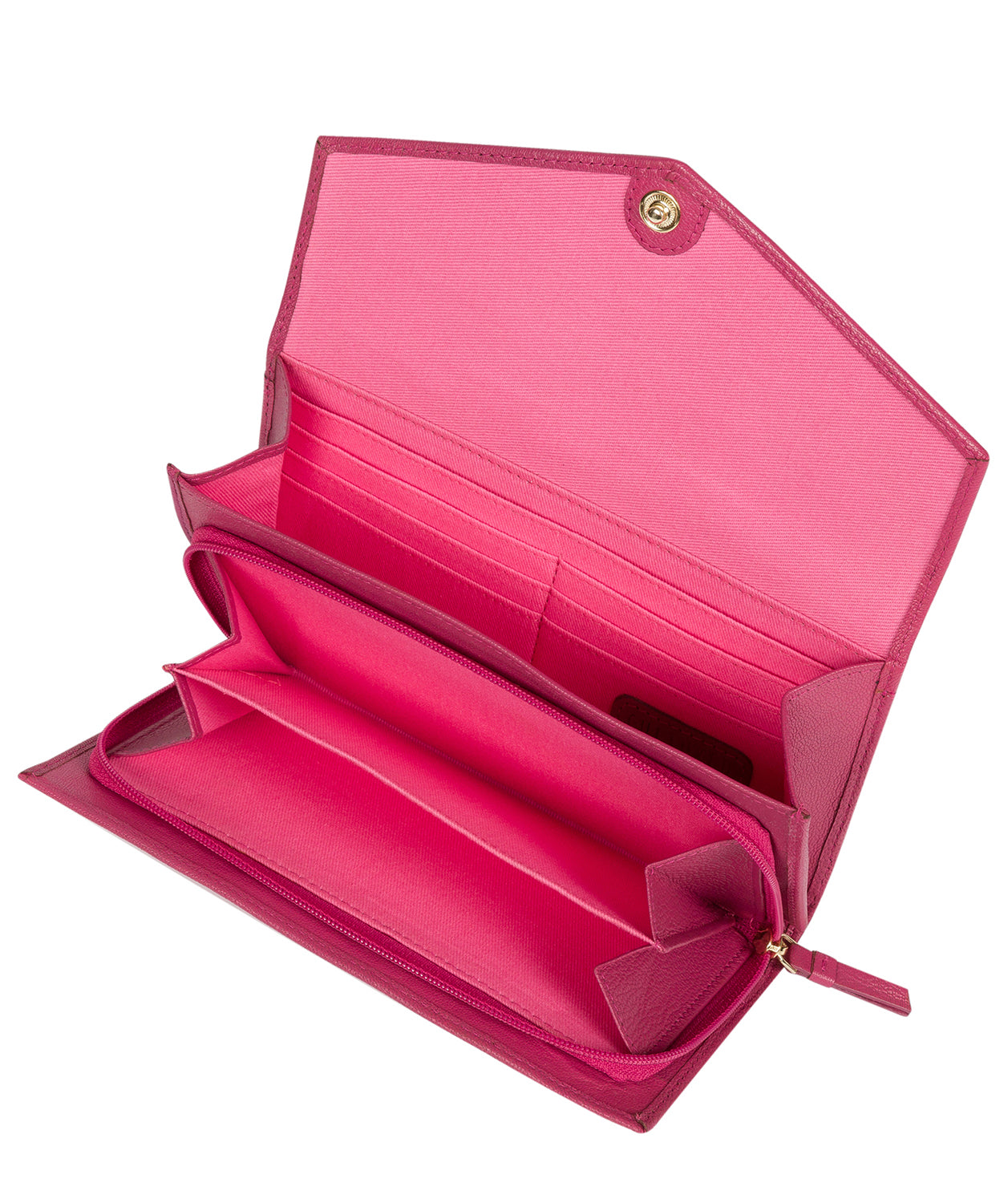'Keston' Fuchsia Leather Purse Pure Luxuries London