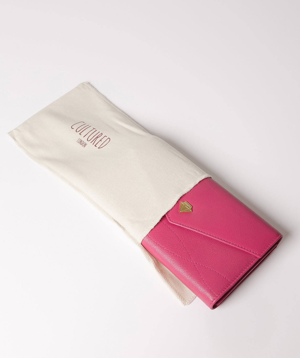 'Keston' Fuchsia Leather Purse Pure Luxuries London