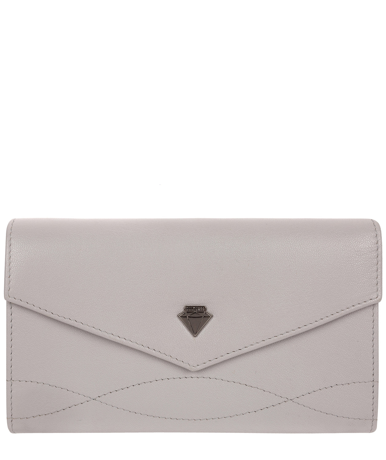 'Keston' Silver Grey Leather Purse image 1