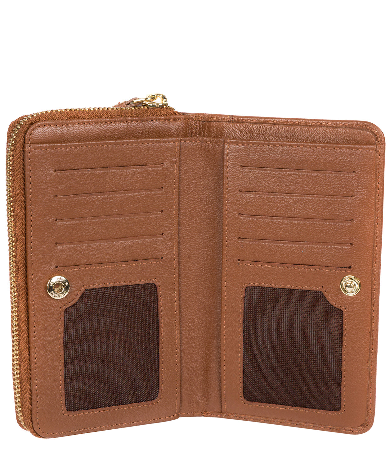 'Wittion' Tan Leather Zip-Round Purse image 3