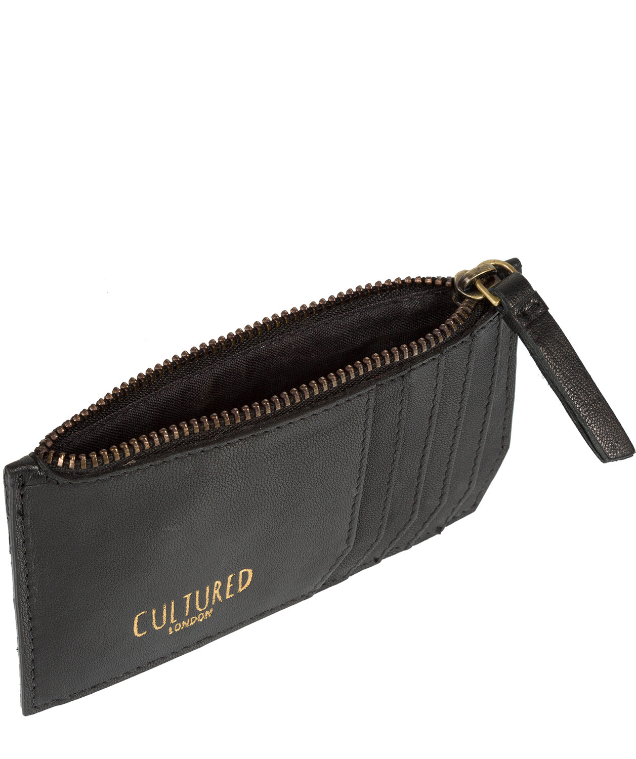 'Jo Jo' Black Leather Coin Purse