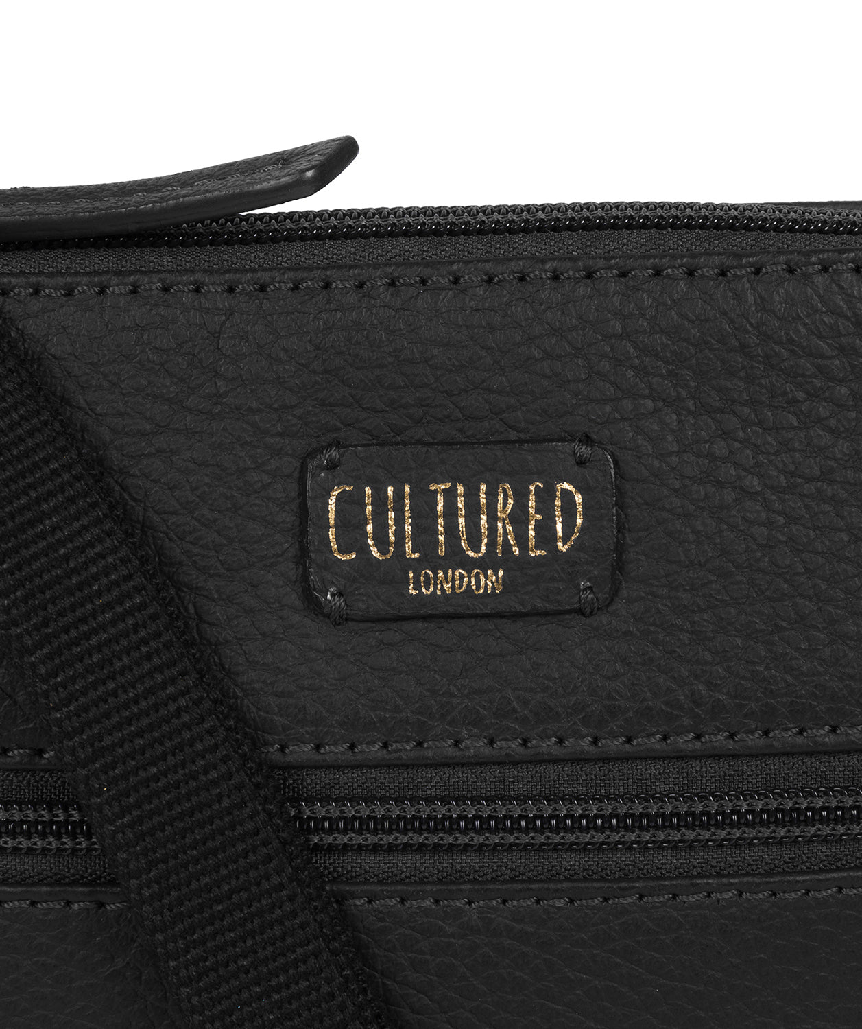 'Zaz' Black Leather Small Cross Body Bag Pure Luxuries London