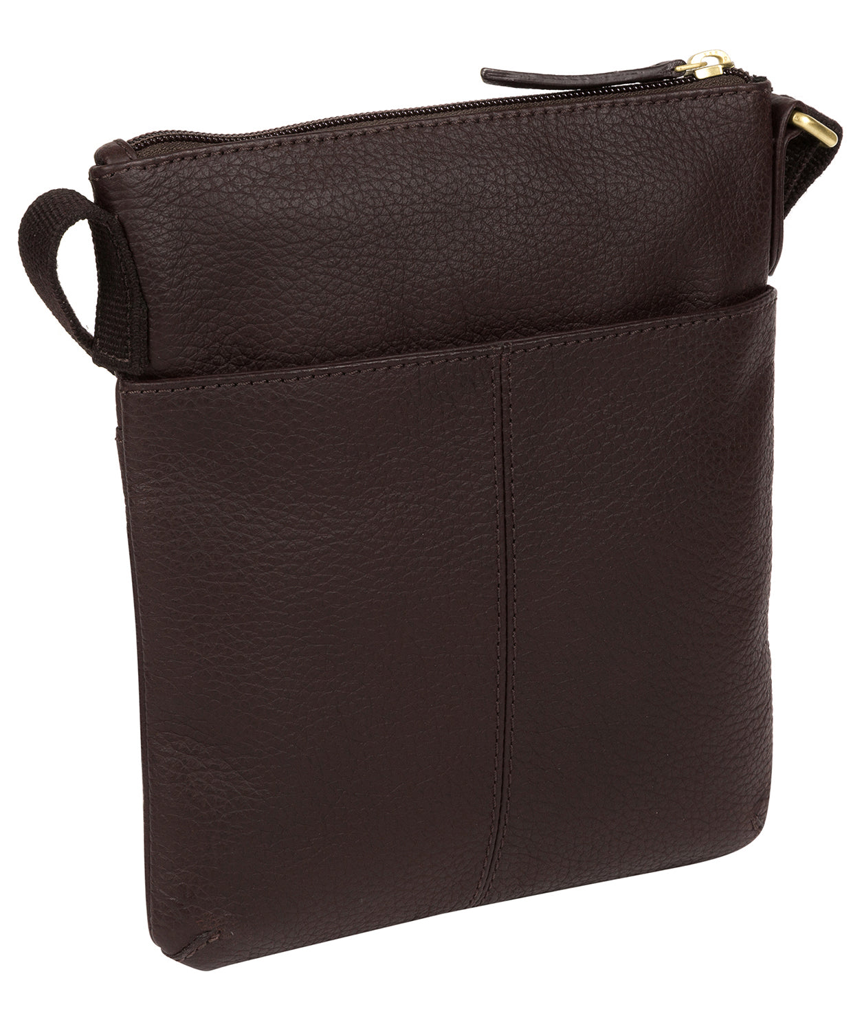 'Zaz' Dark Chocolate Leather Small Cross Body Bag image 3