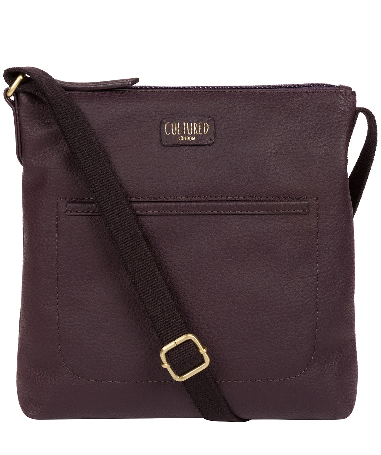 'Dalida' Plum Leather Small Cross Body Bag image 1