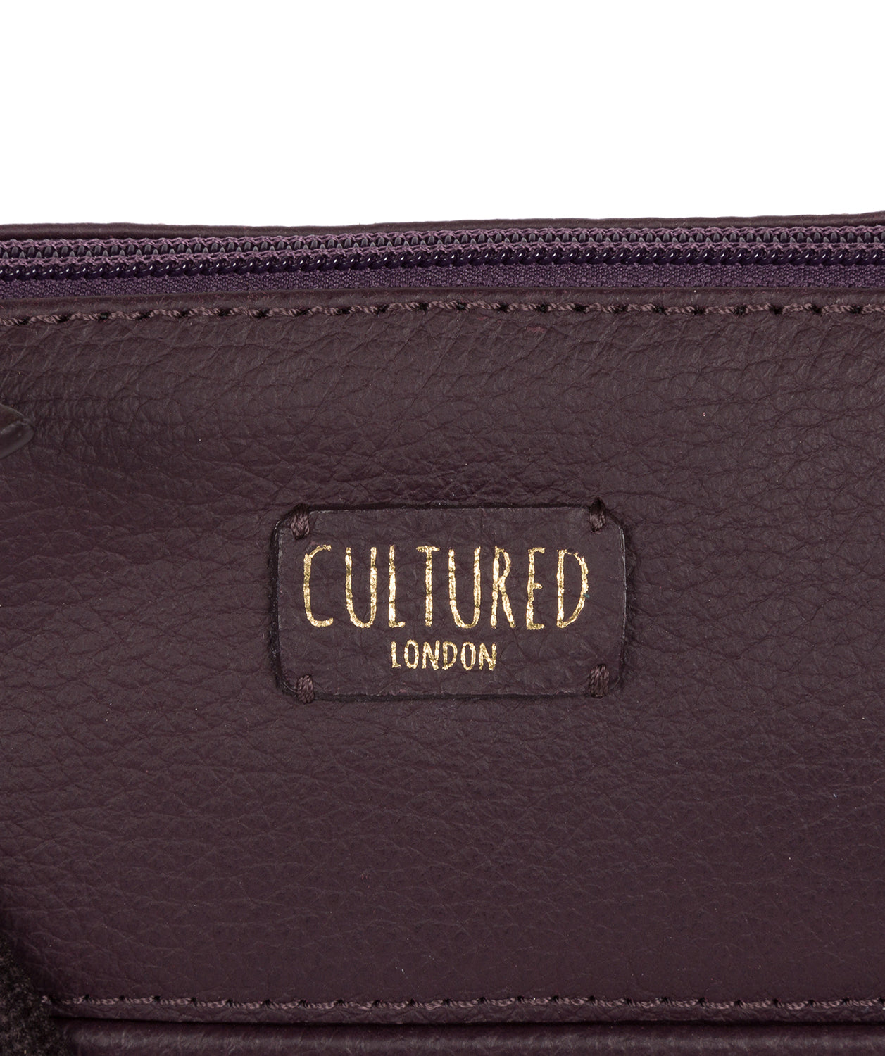 'Dalida' Plum Leather Small Cross Body Bag image 5