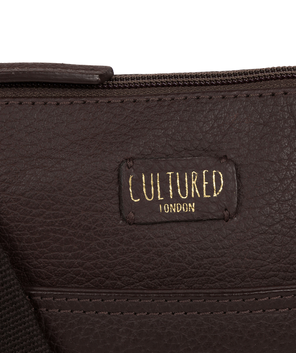 'Lucie' Dark Chocolate Leather Small Cross Body Bag image 5