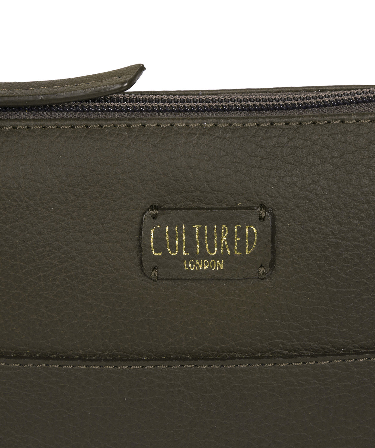 'Celeste' Olive Leather Small Cross Body Bag image 5