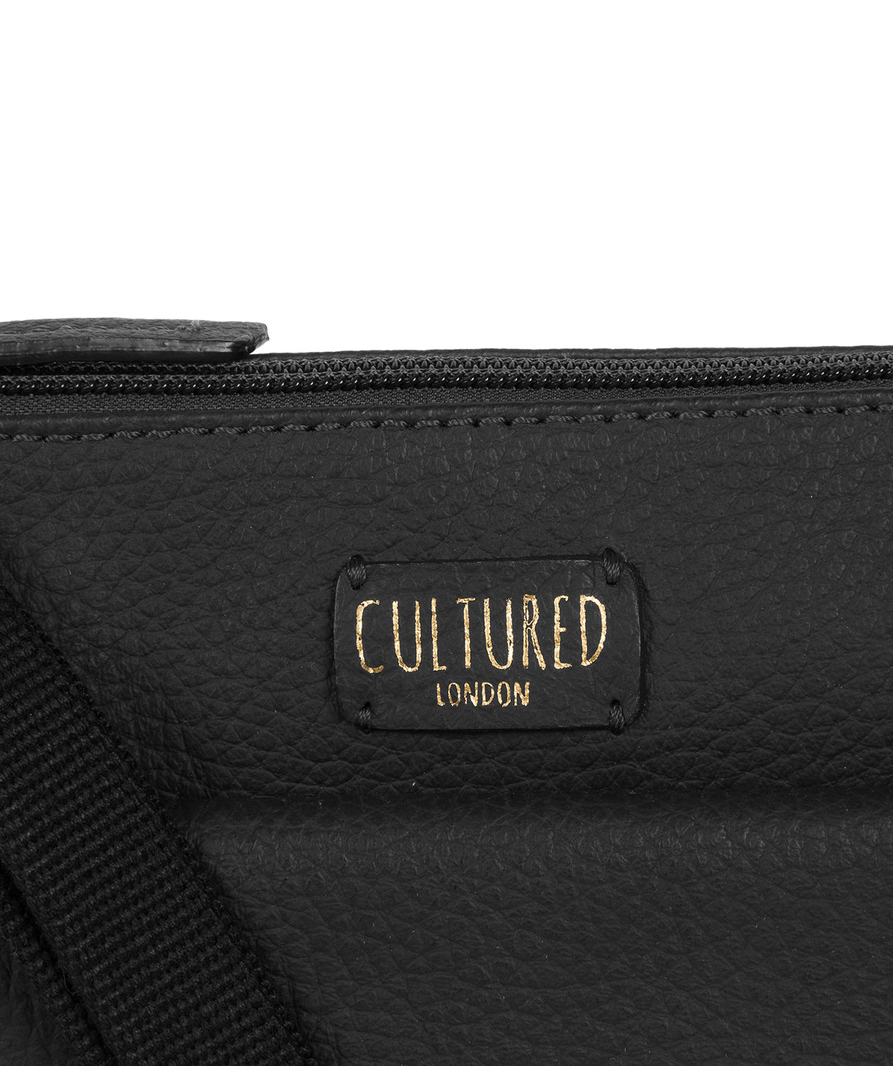 'Elna' Black Leather Small Cross Body Bag Pure Luxuries London