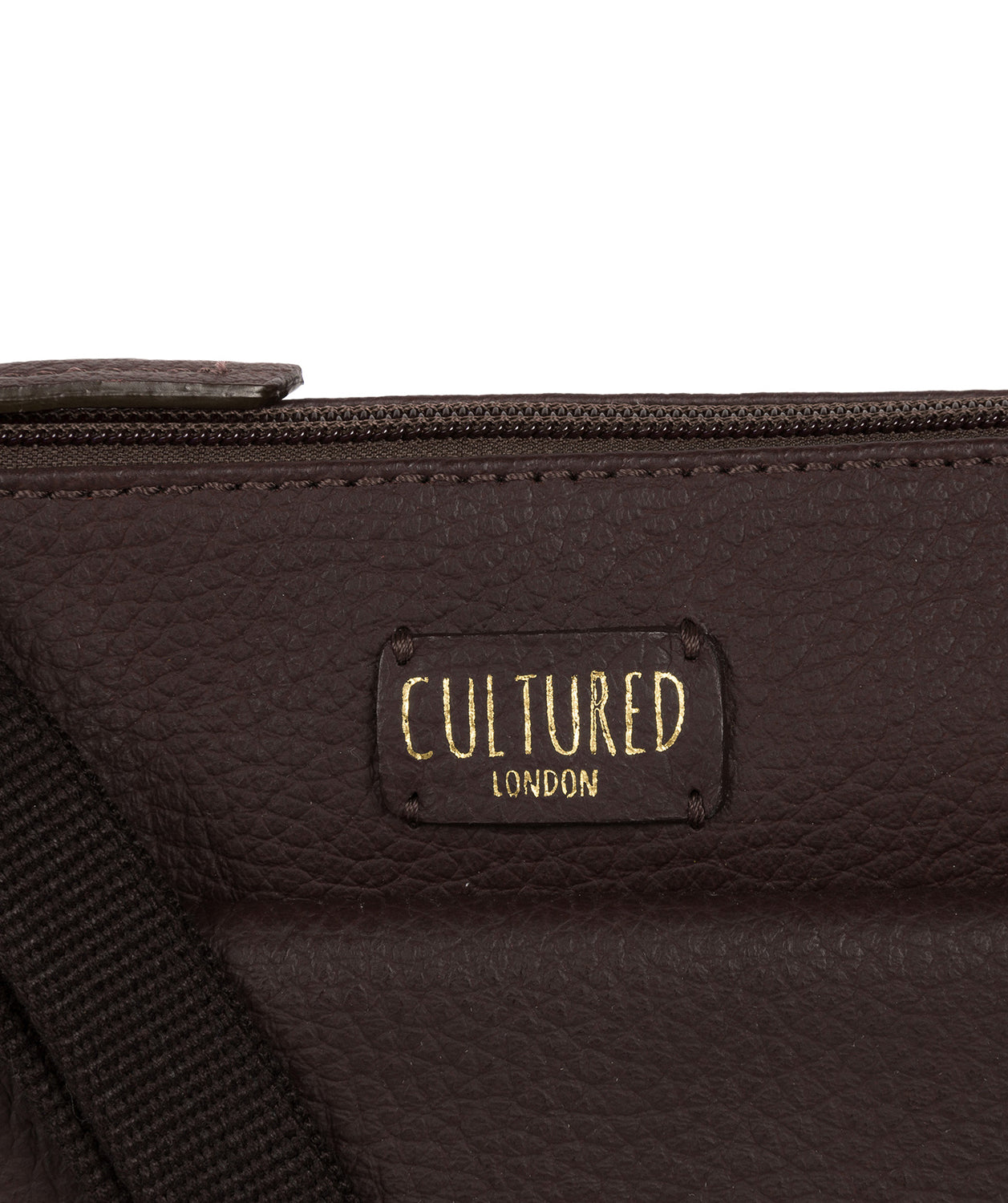 'Elna' Dark Chocolate Leather Small Cross Body Bag Pure Luxuries London