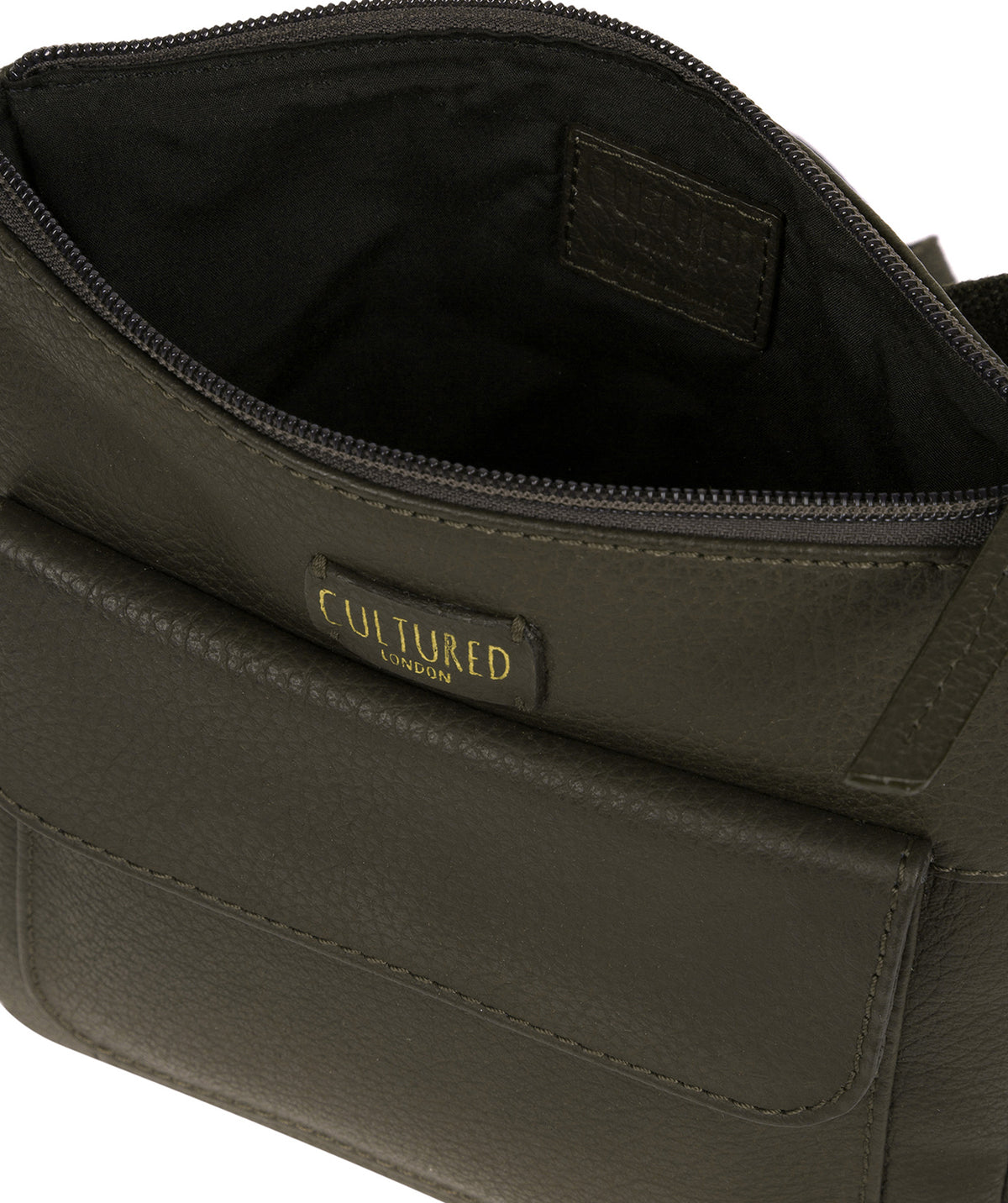 'Elna' Olive Leather Small Cross Body Bag image 4