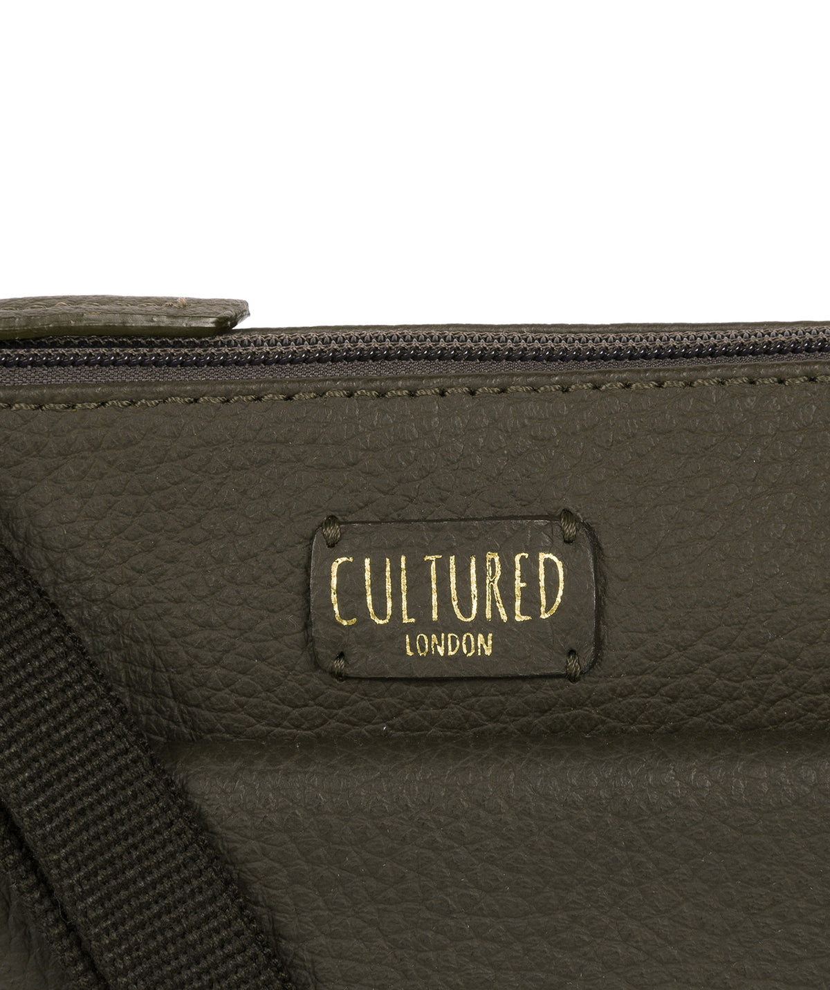 'Elna' Olive Leather Small Cross Body Bag image 5