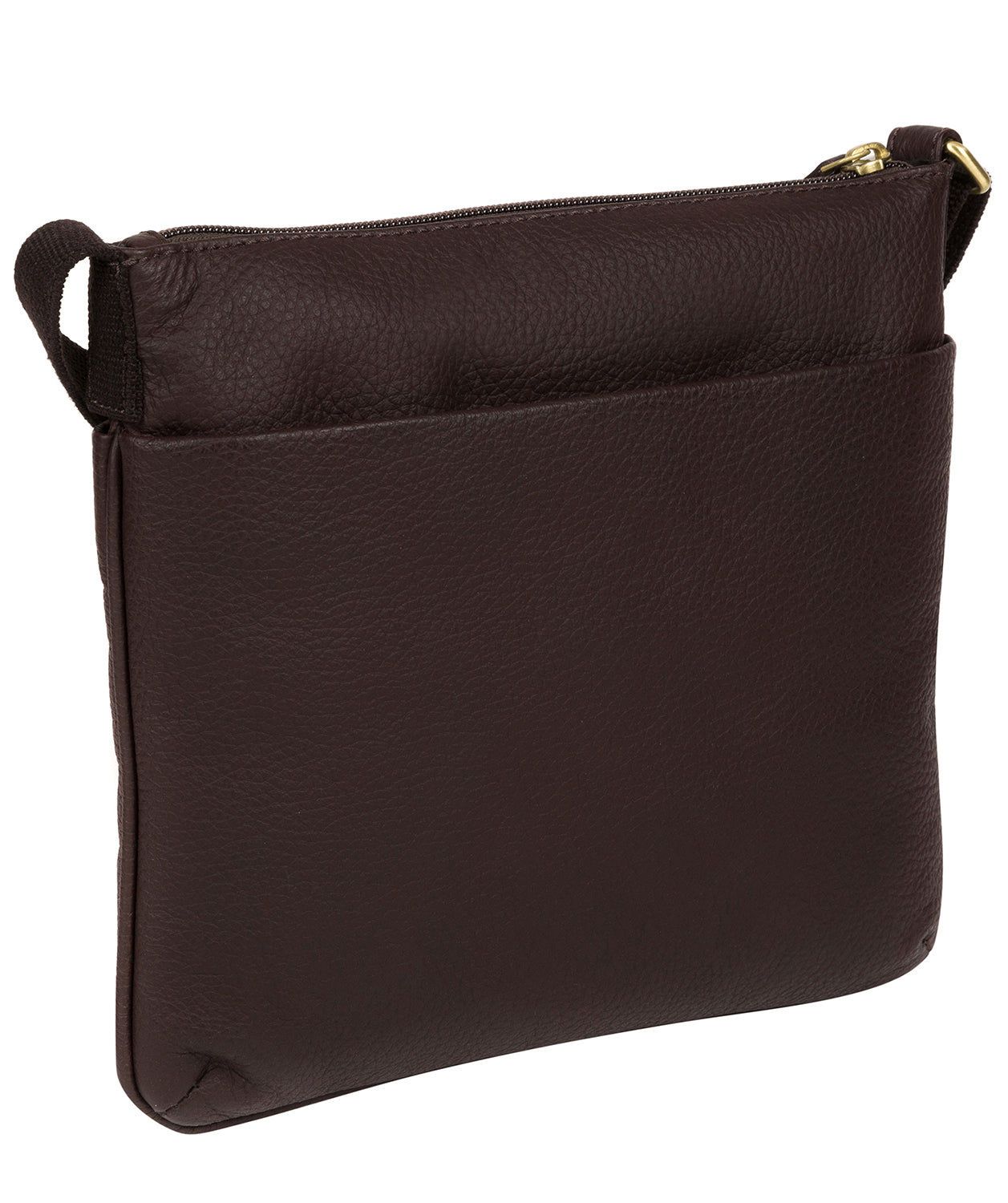 'Manon' Dark Chocolate Leather Small Cross Body Bag Pure Luxuries London