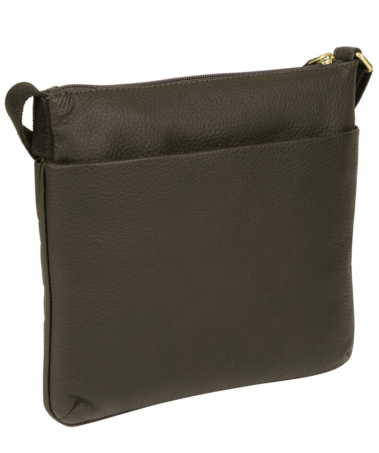 'Manon' Olive Leather Small Cross Body Bag Pure Luxuries London