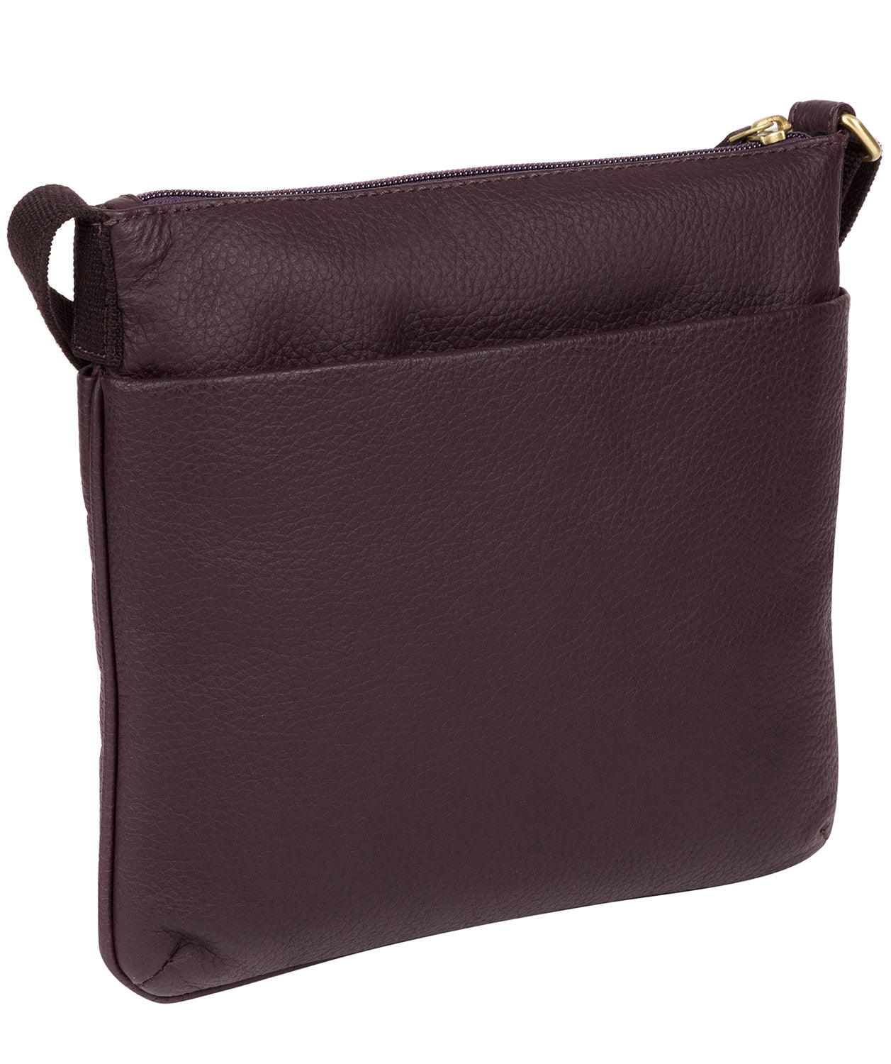 'Manon' Plum Leather Small Cross Body Bag image 3