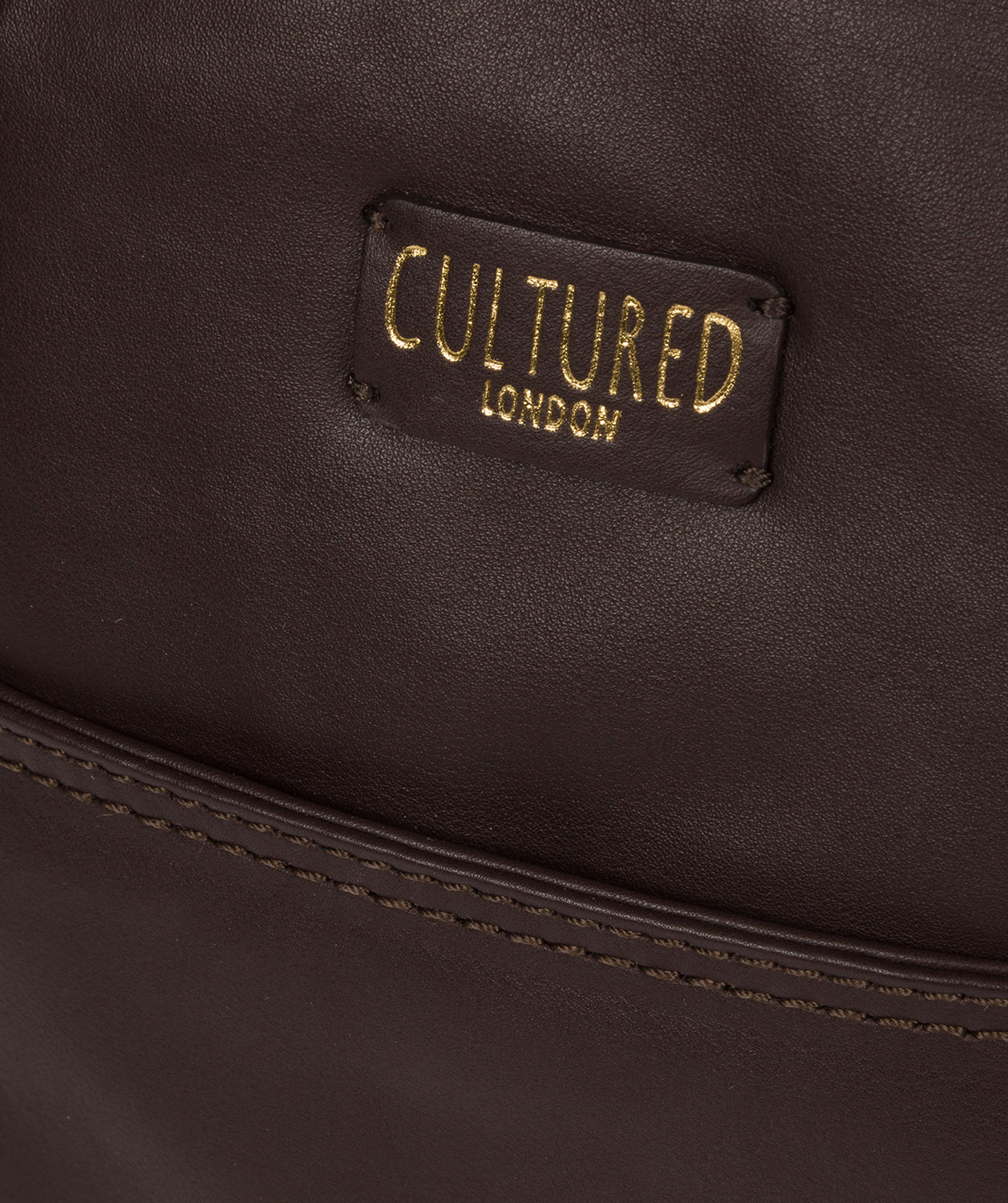 'Marqaux' Brown Leather Cross Body Bag image 6