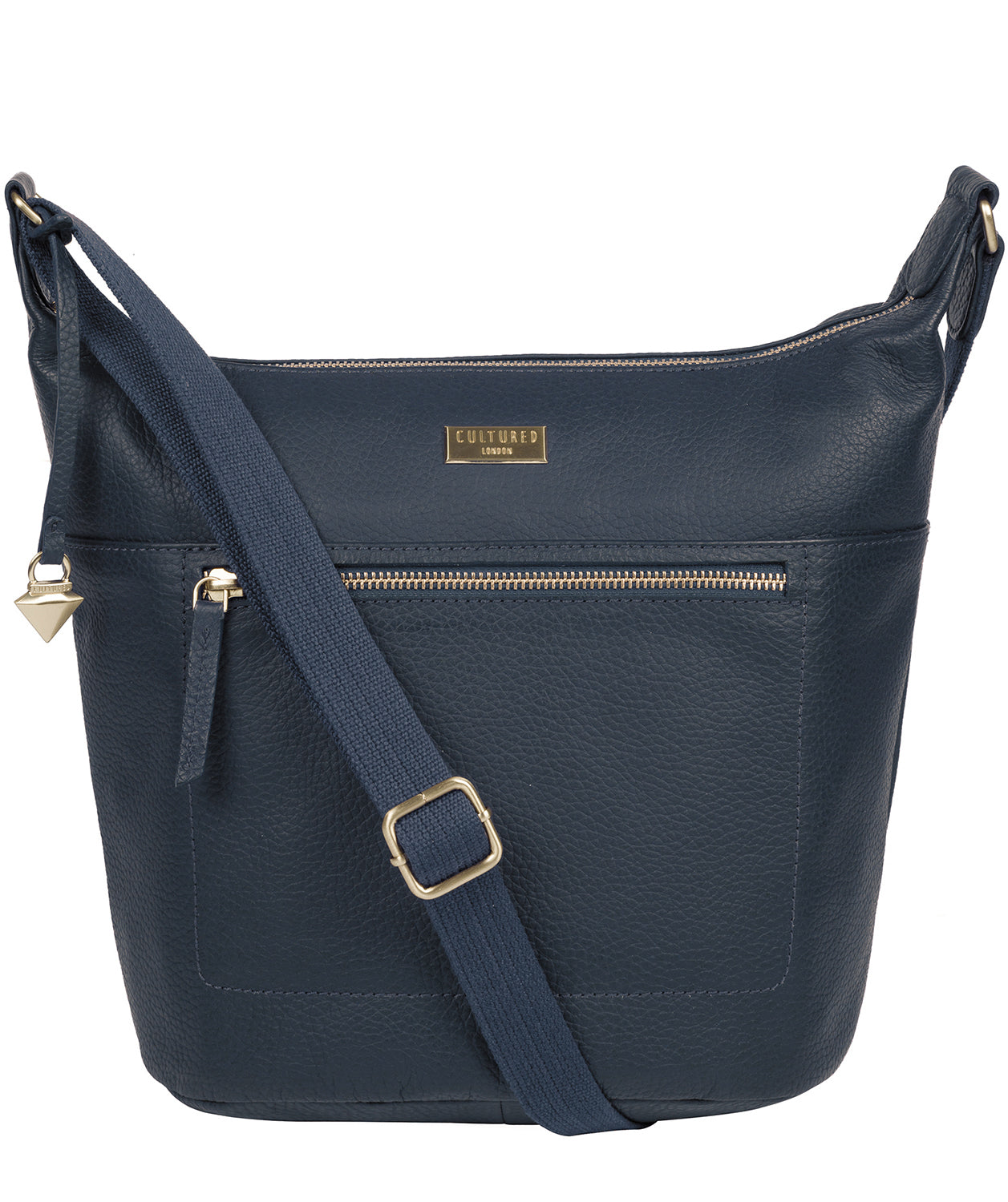'Paula' Denim Leather Cross Body Bag image 1