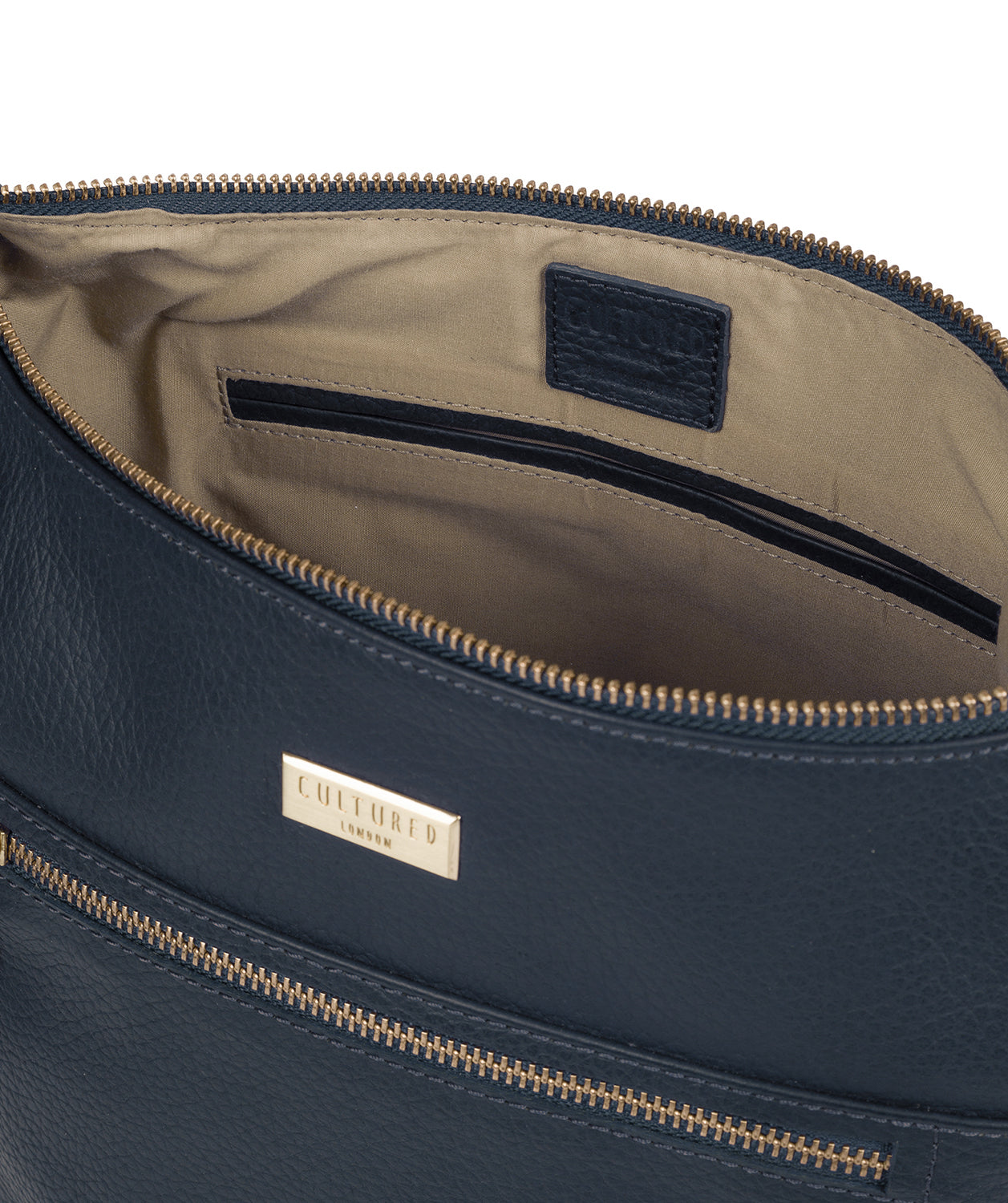 'Paula' Denim Leather Cross Body Bag image 4