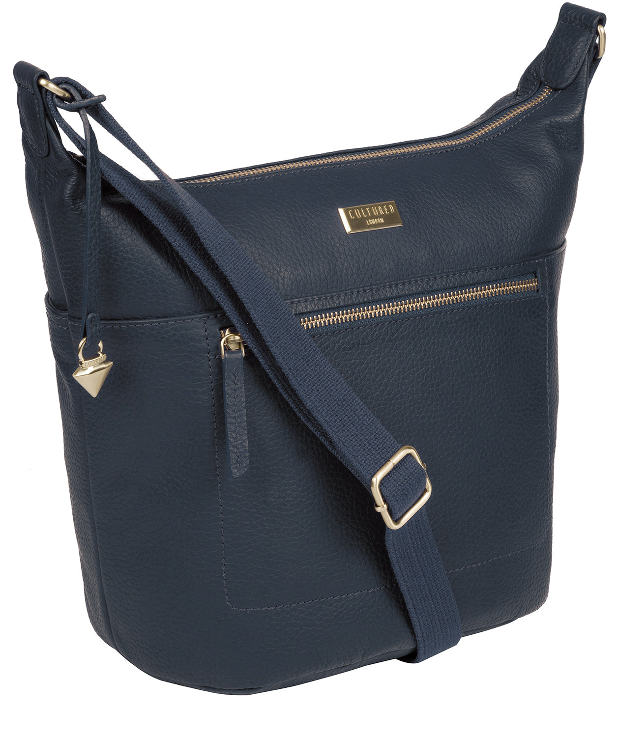 'Paula' Denim Leather Cross Body Bag Pure Luxuries London